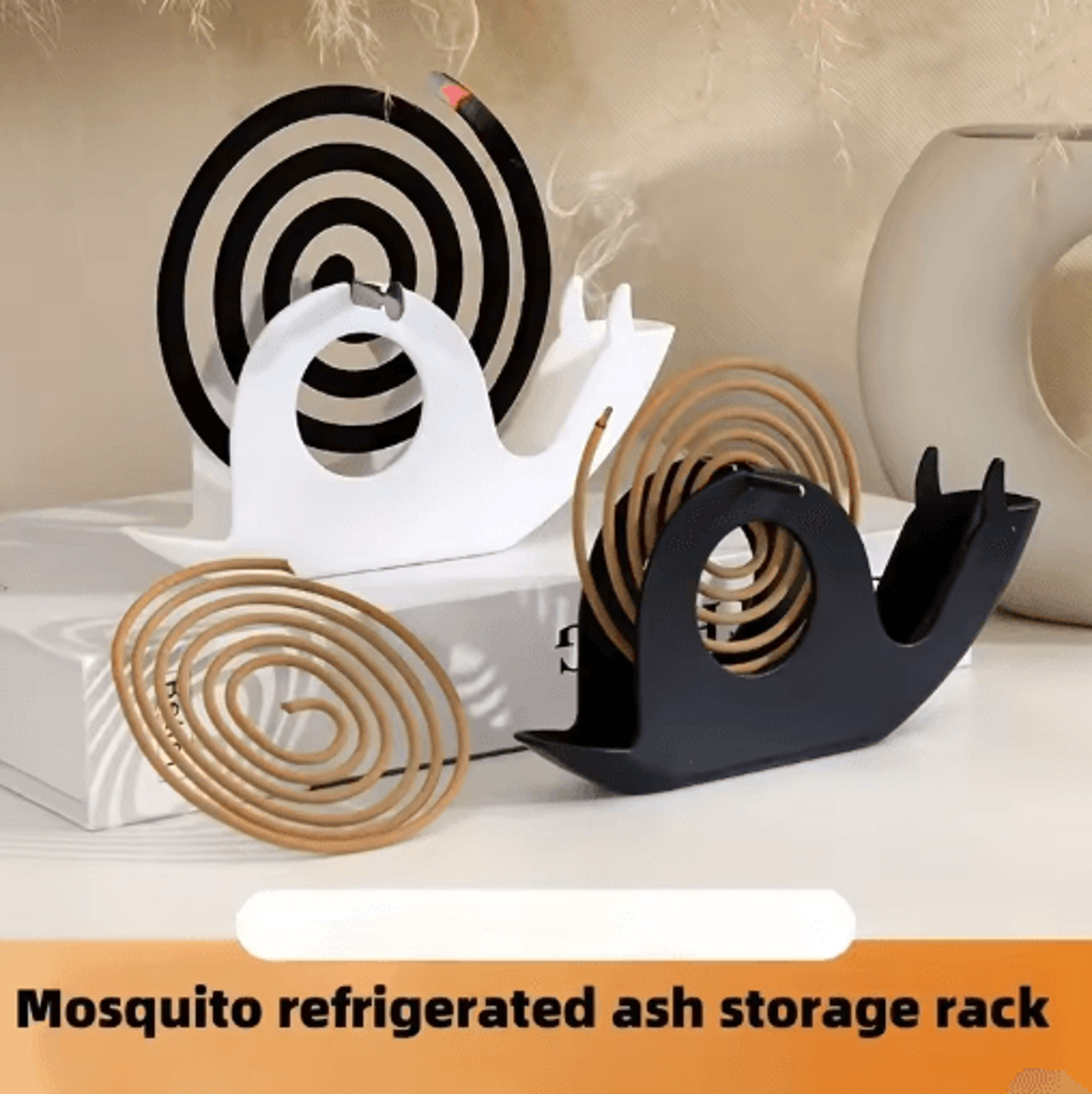 snail mosquito incense rack ancient style fireproof incense plate for home and outdoor use
