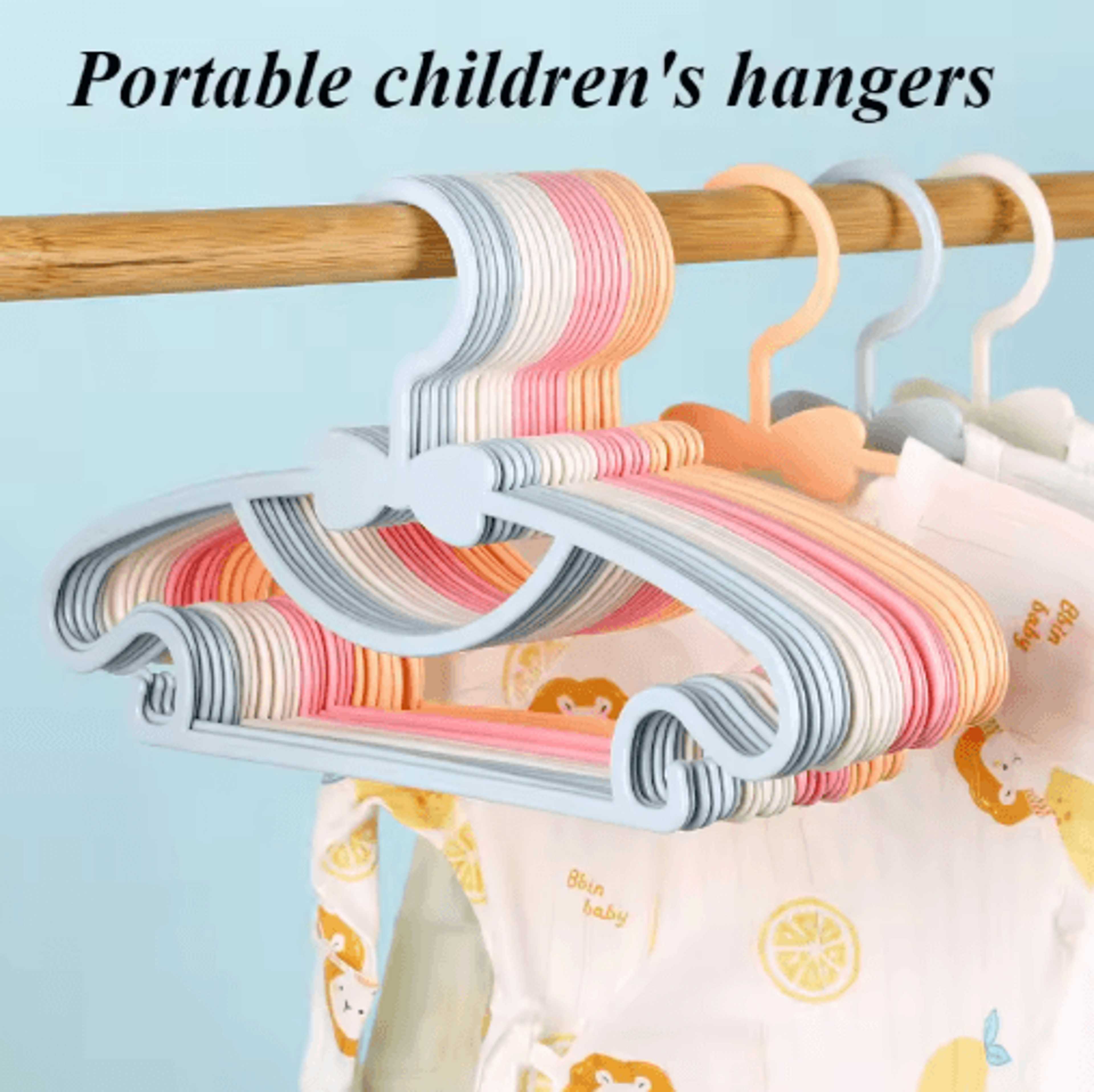 baby no trace windproof plastic hanger for childrens clothing