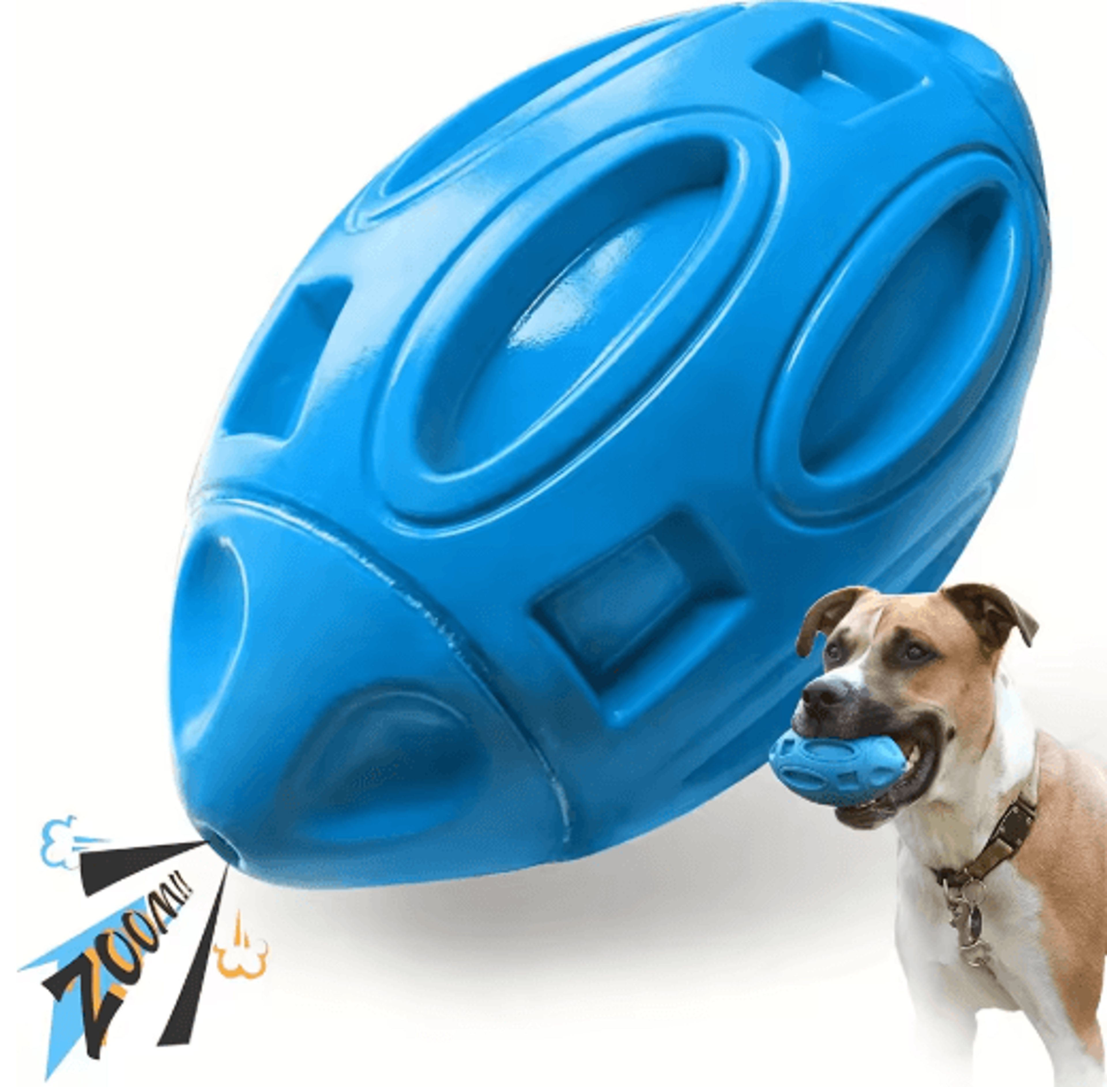 durable squeezing rubber dog ball for aggressive chewers with sound