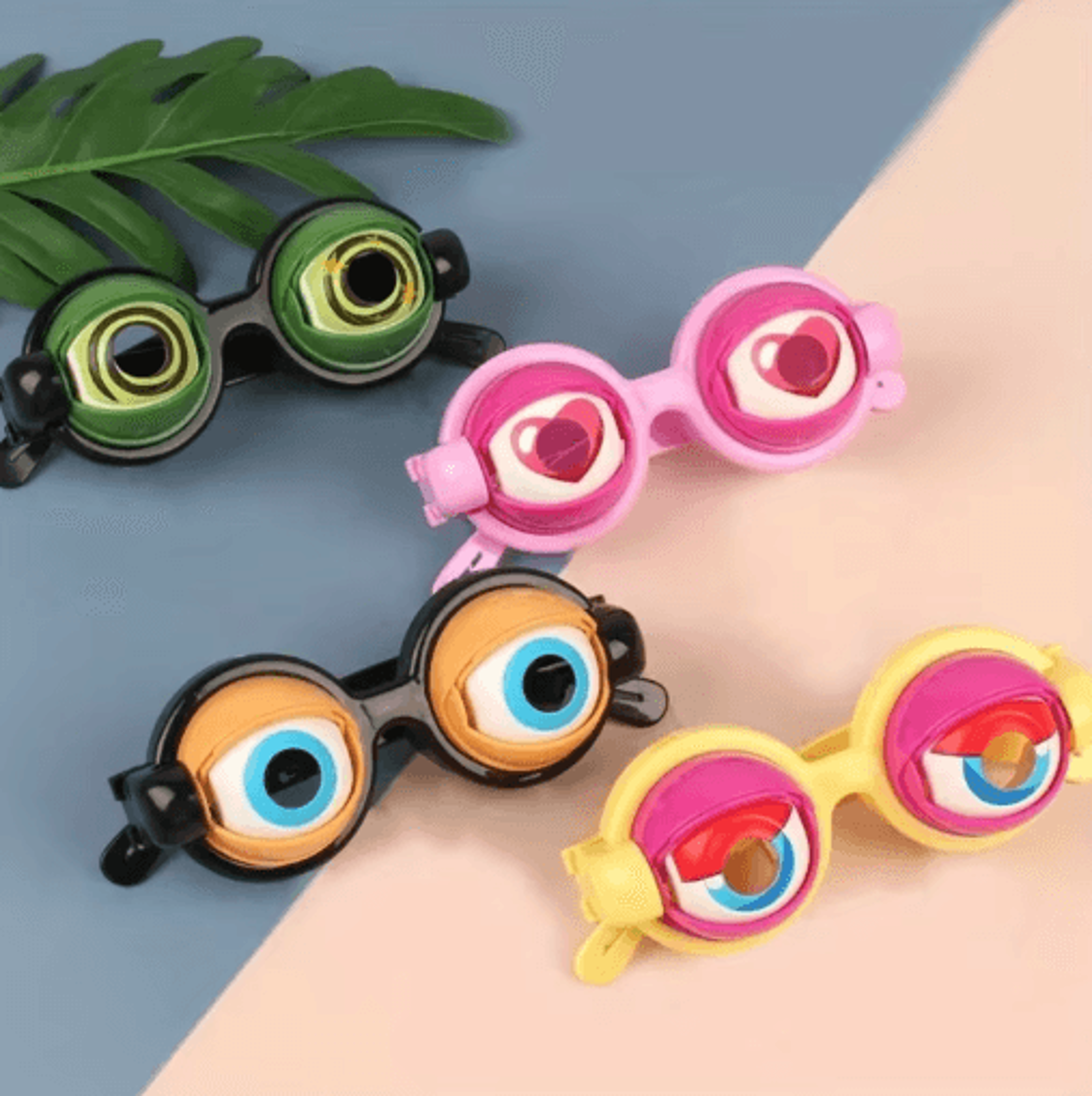 funny novelty glasses toys plastic prank glasses for parties and gifts