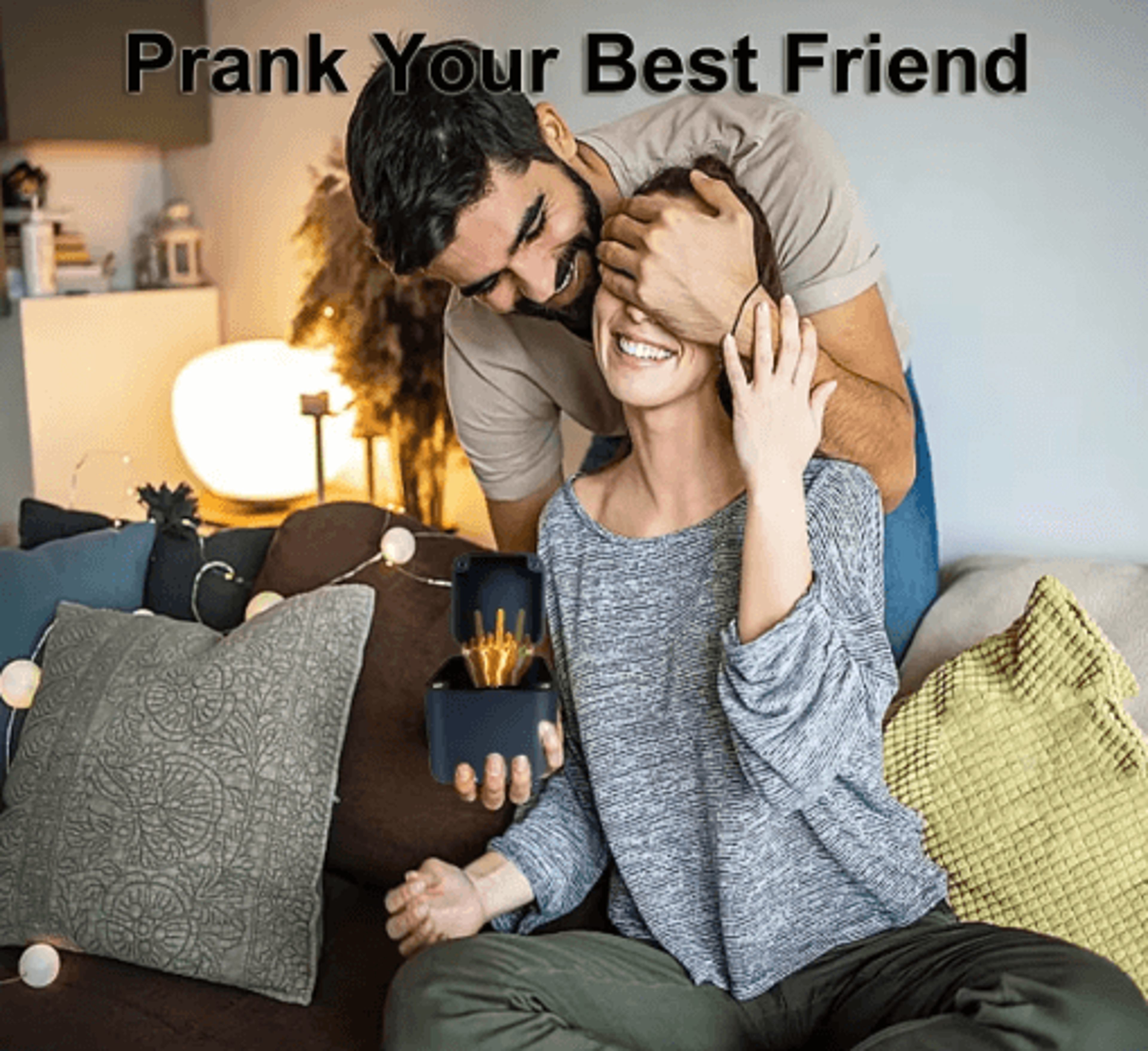 middle finger surprise box – funny gag gift desk decoration & prank toy