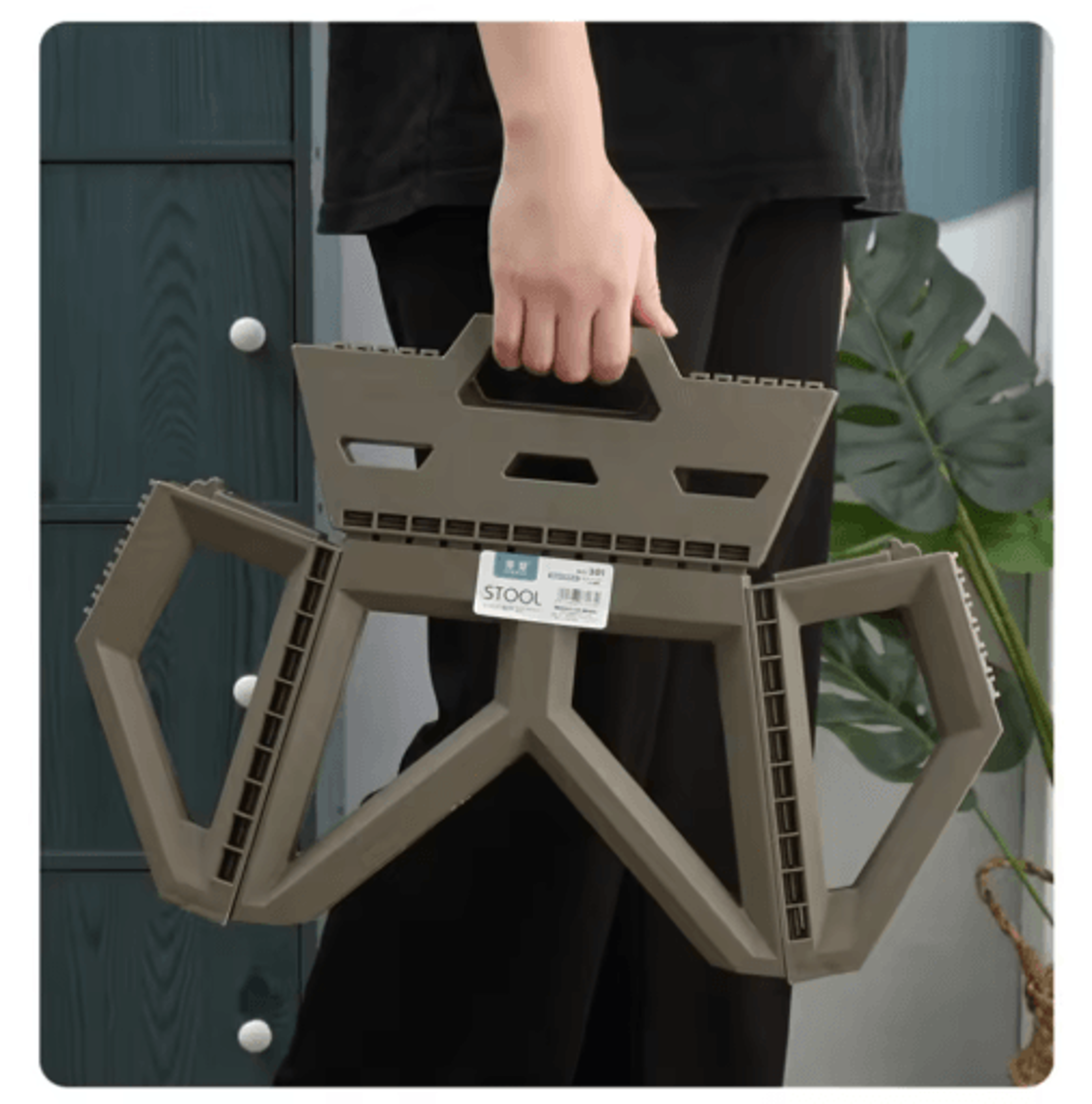 portable folding outdoor stool high load bearing camping and fishing chair