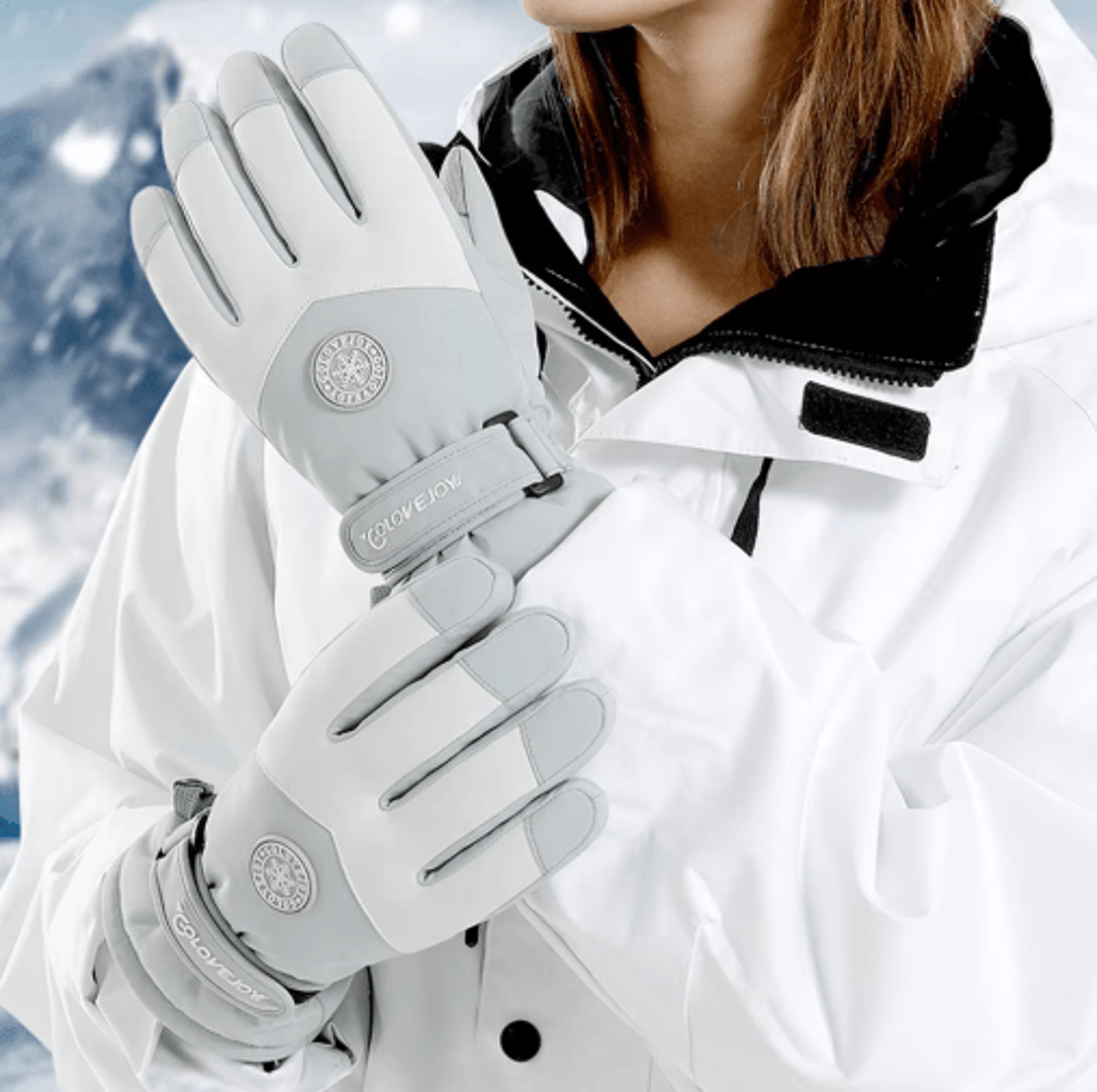 2025 waterproof touchscreen ski gloves – thermal winter snow gloves for skiing, running & cycling