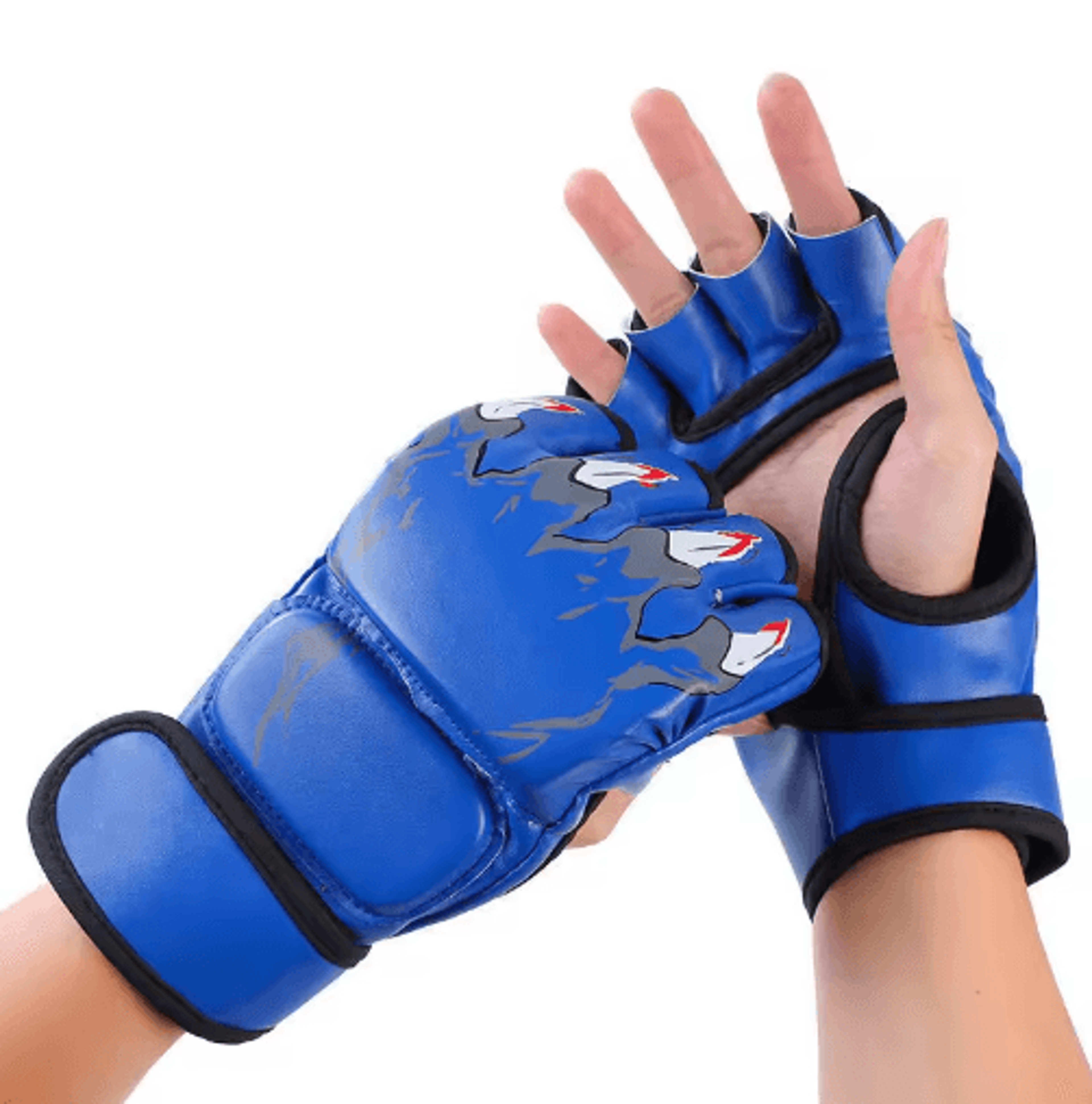 half-finger boxing & martial arts gloves – taekwondo, karate & training gear (1 pair)