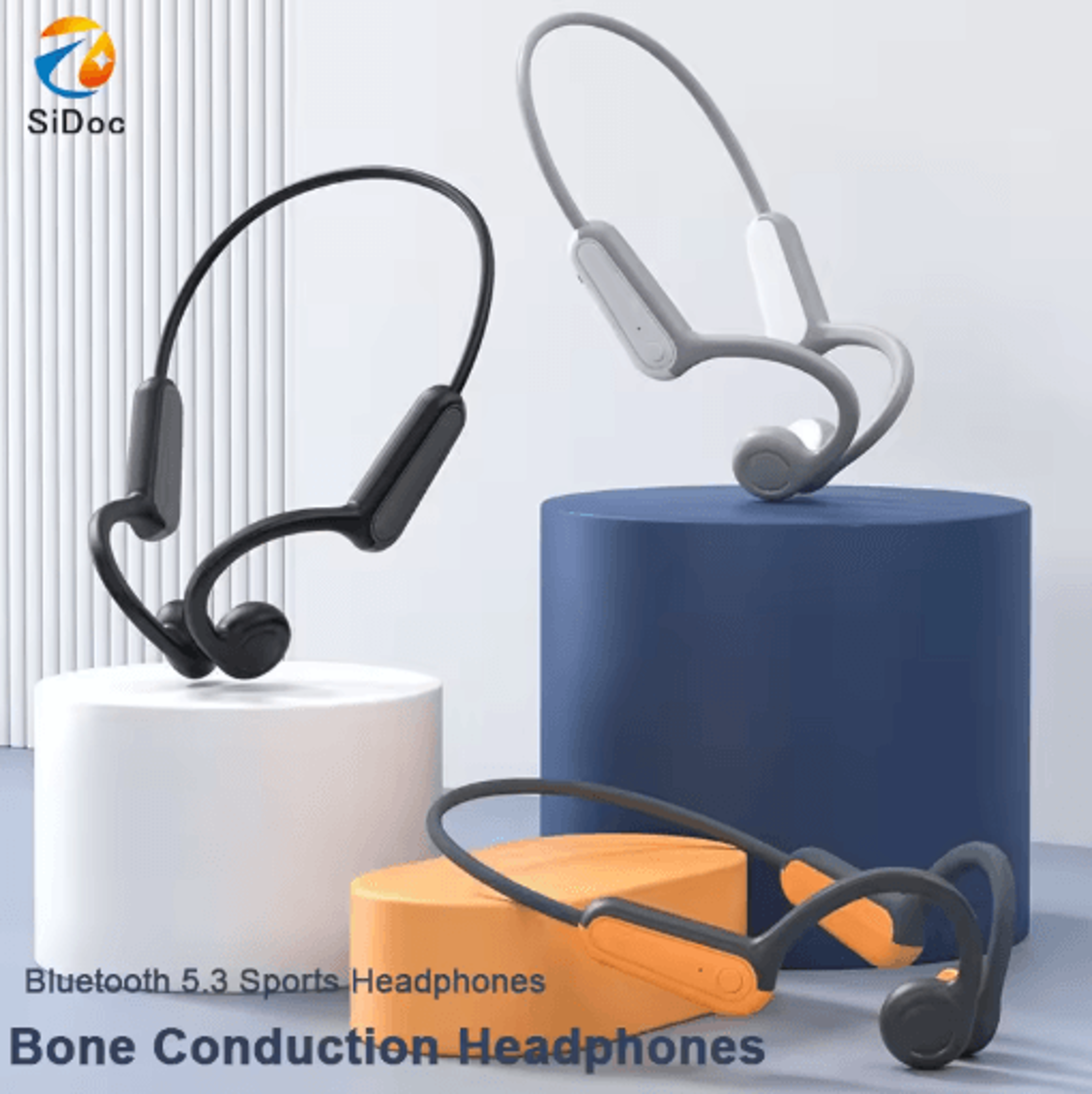 xiaomi mijia wireless bone-conduction bluetooth 5.3 sports earphones – ear hook headsets for running & driving