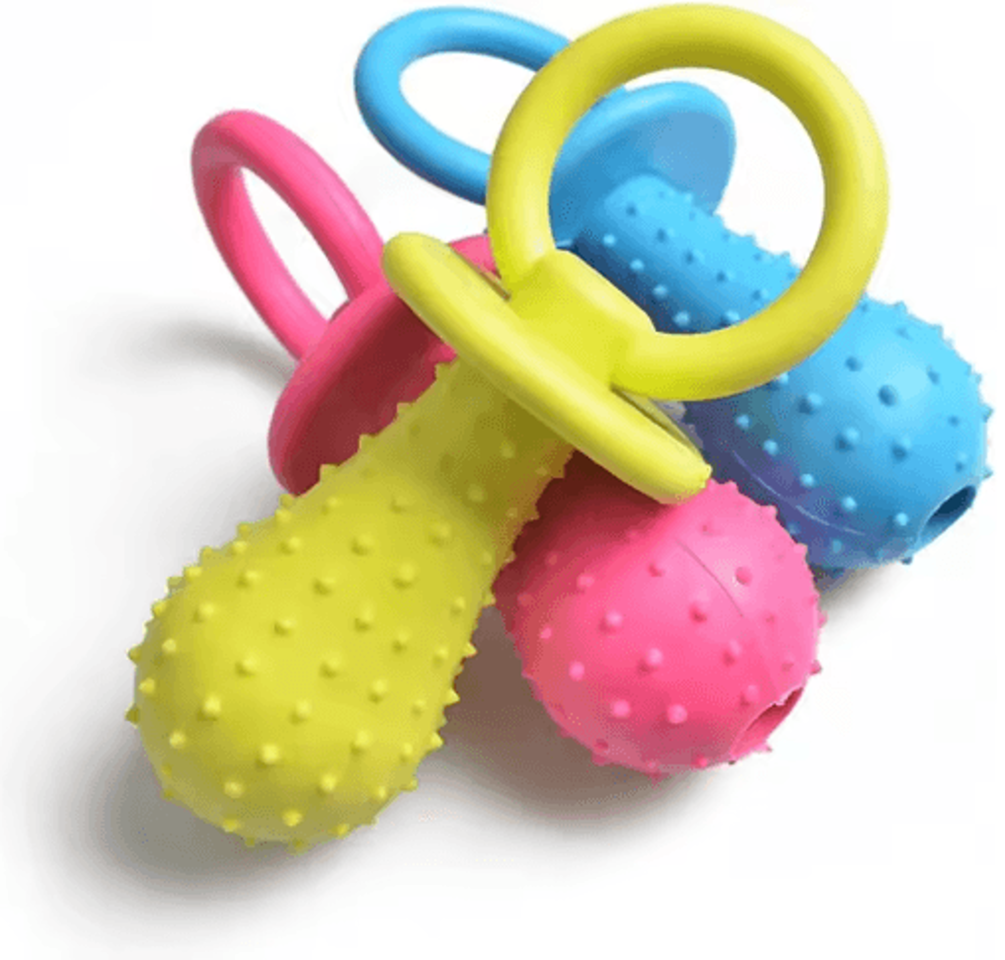 pet rubber pacifier chew toy – interactive soother & tooth-cleaning toy for dogs & cats