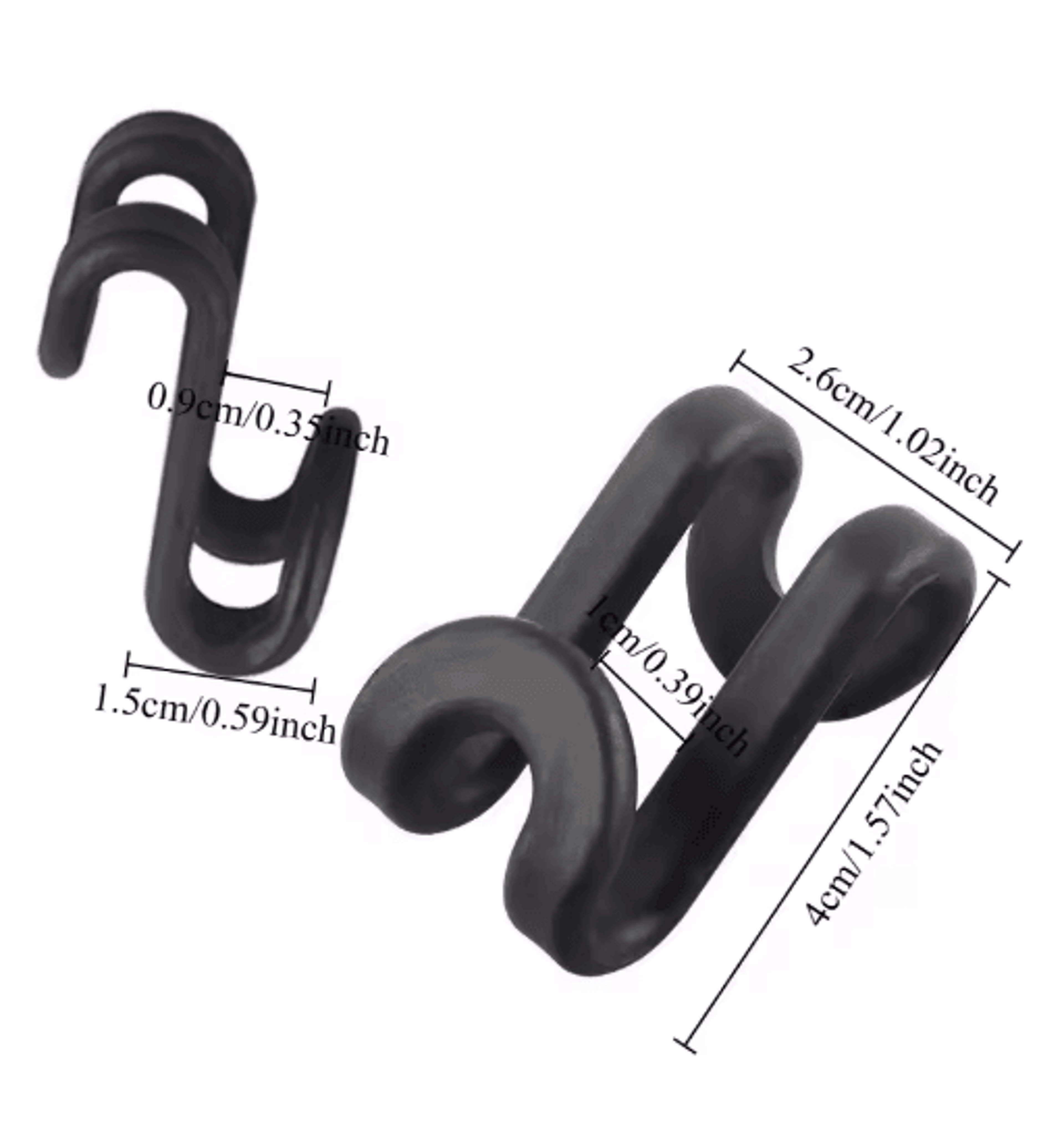 velvet hanger connector hooks – clothes organizer & space-saving extenders (10pcs)