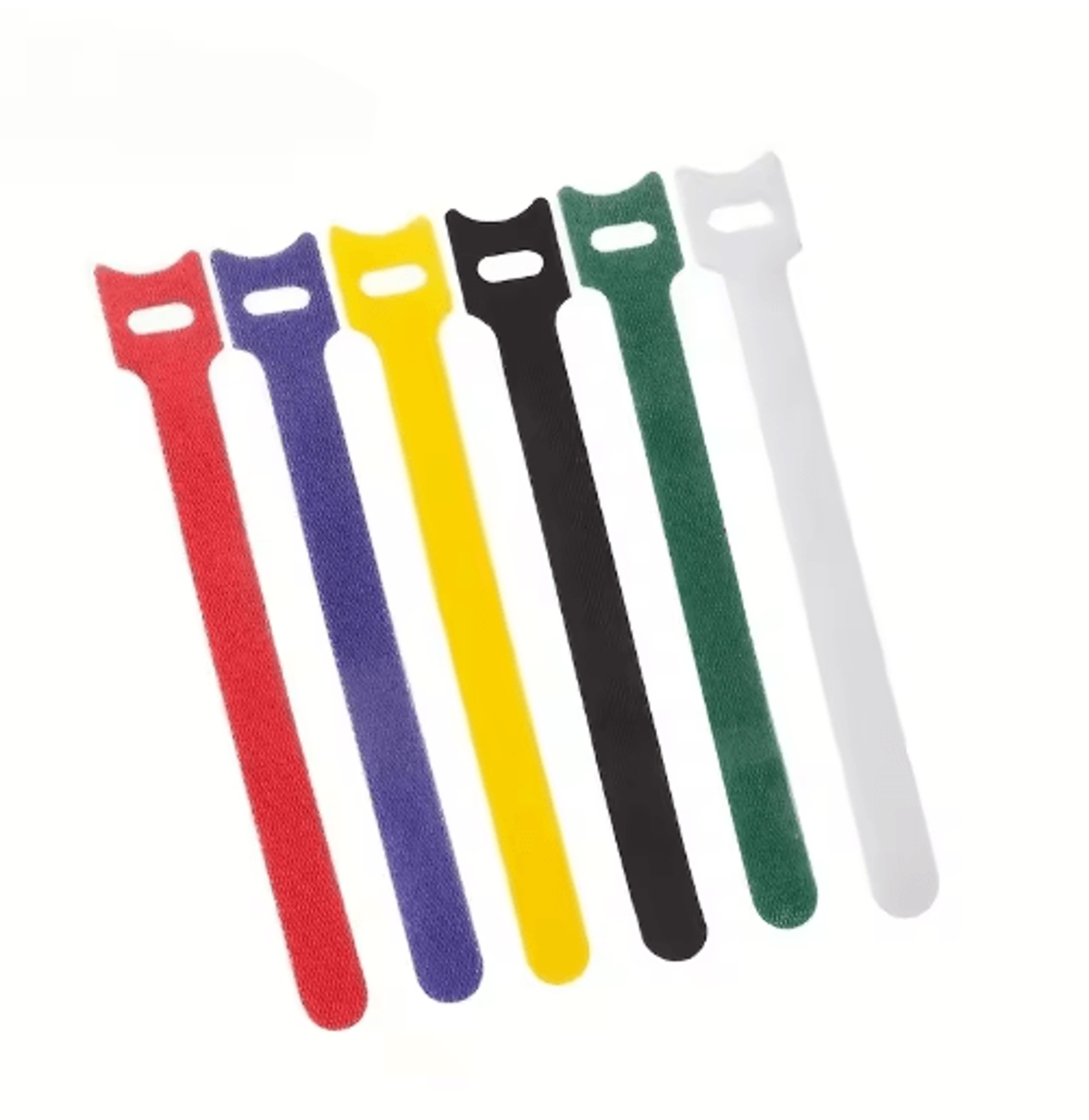 adjustable cable management straps – reusable desk wire organizers (50pcs, 12 by 150mm)