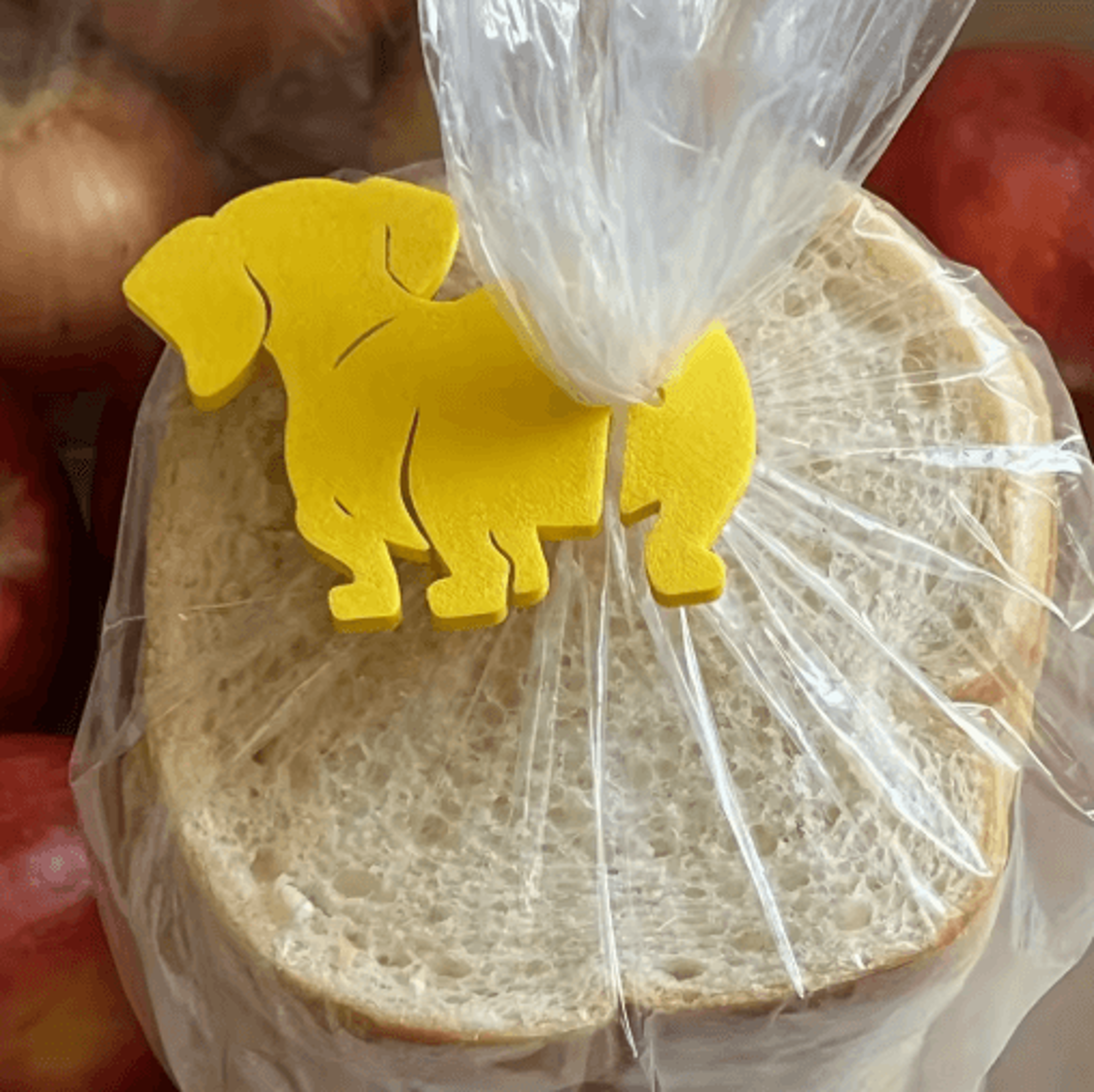 cat & dog butt bread bag clips (6-pack) – reusable sealing clips for kitchen storage