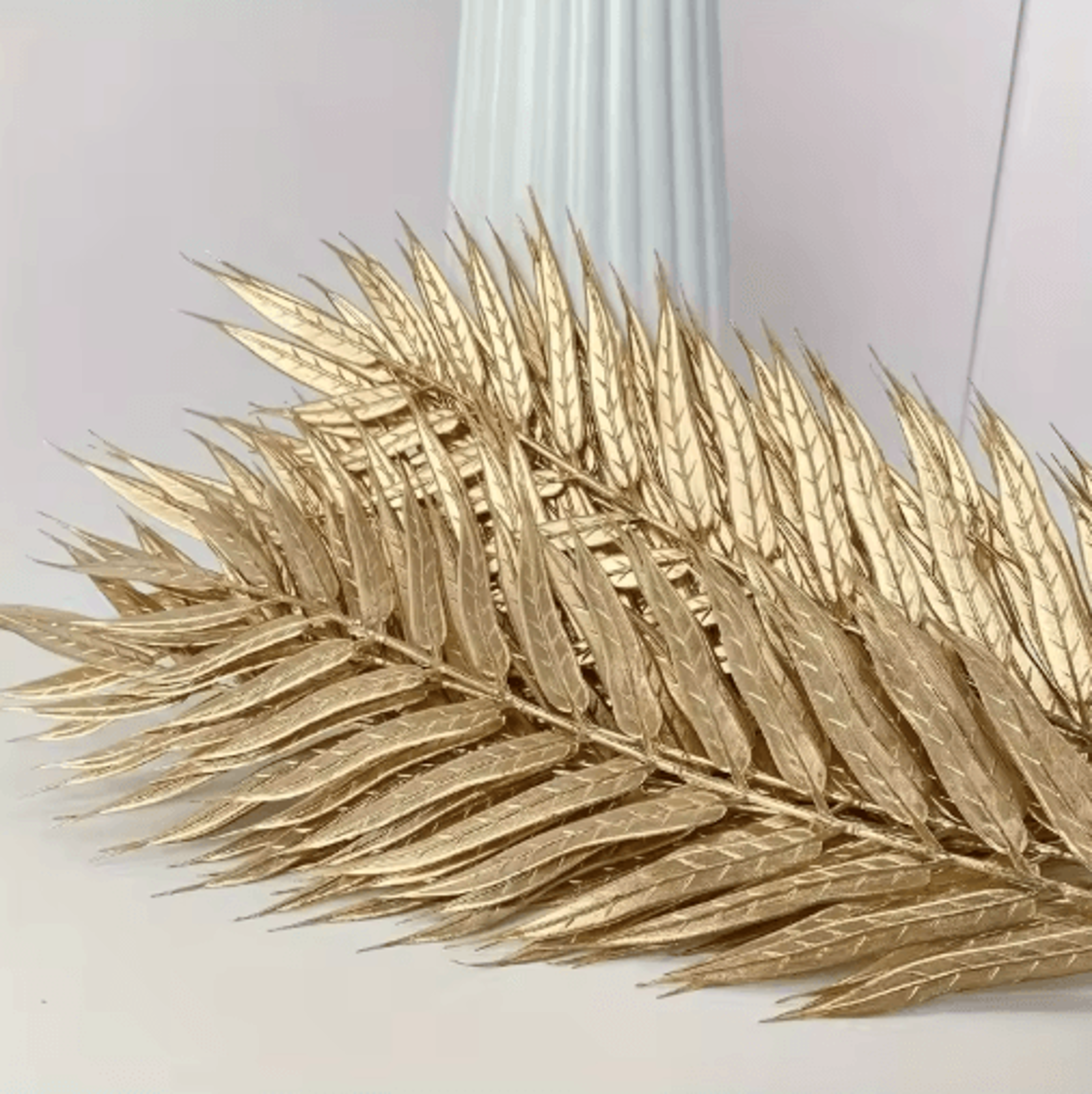 artificial palm leaves (10-pack) – plastic greenery decor for home, events & seasonal styling