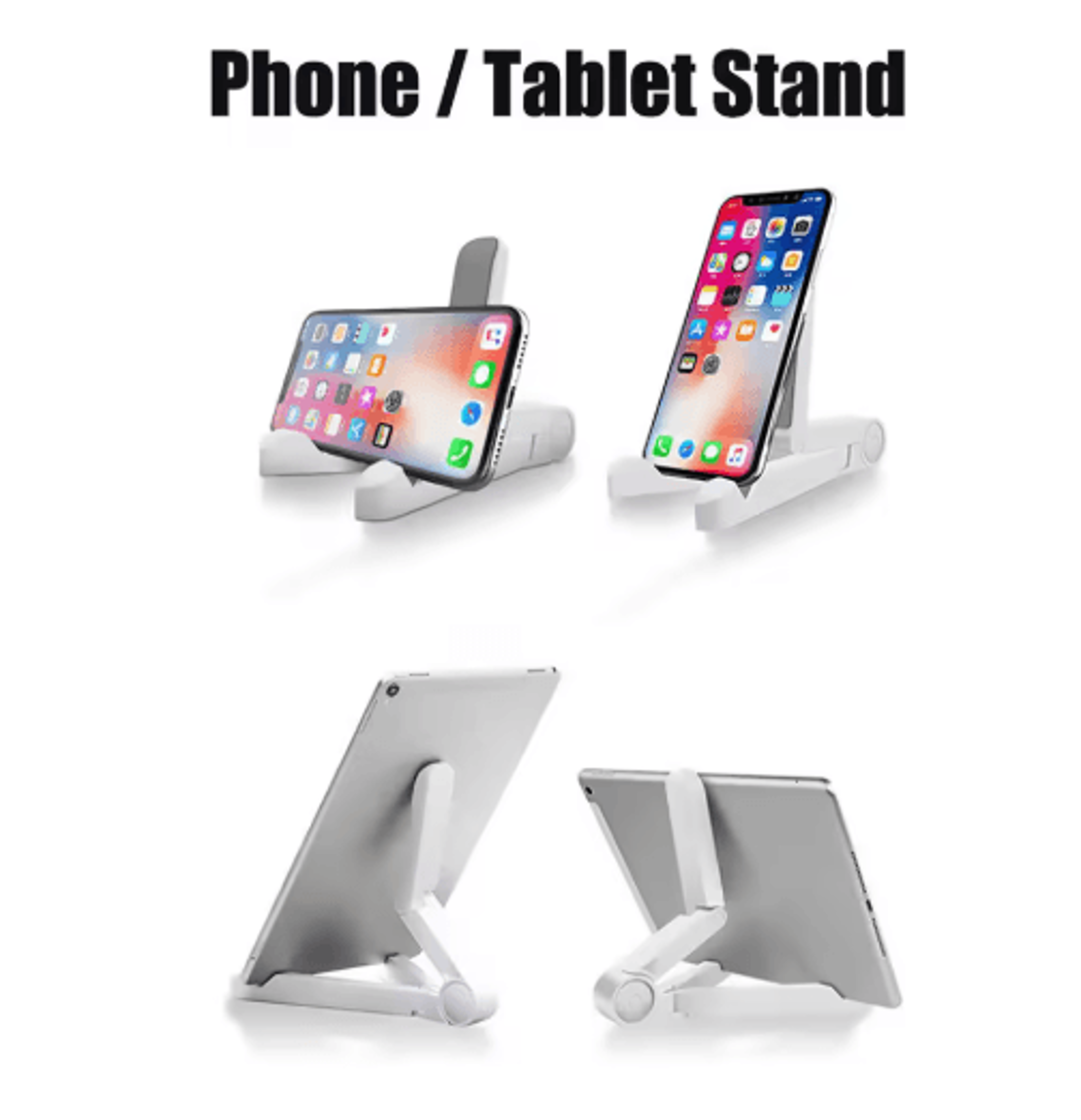universal desktop tablet and phone stand adjustable holder for ipad samsung xiaomi and more