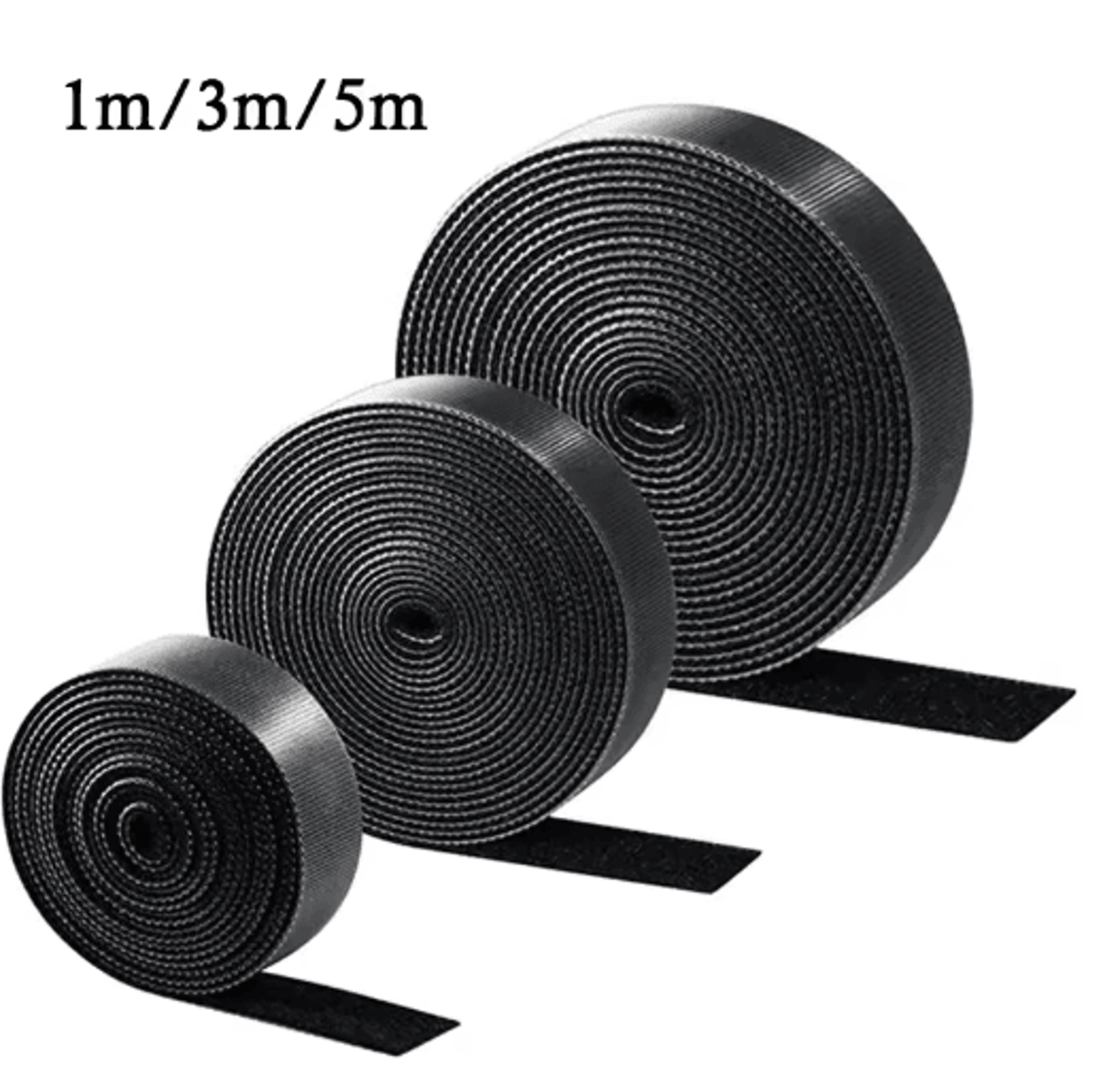 flexible cable organizer tape 1m to 5m wire winder and cord management protector