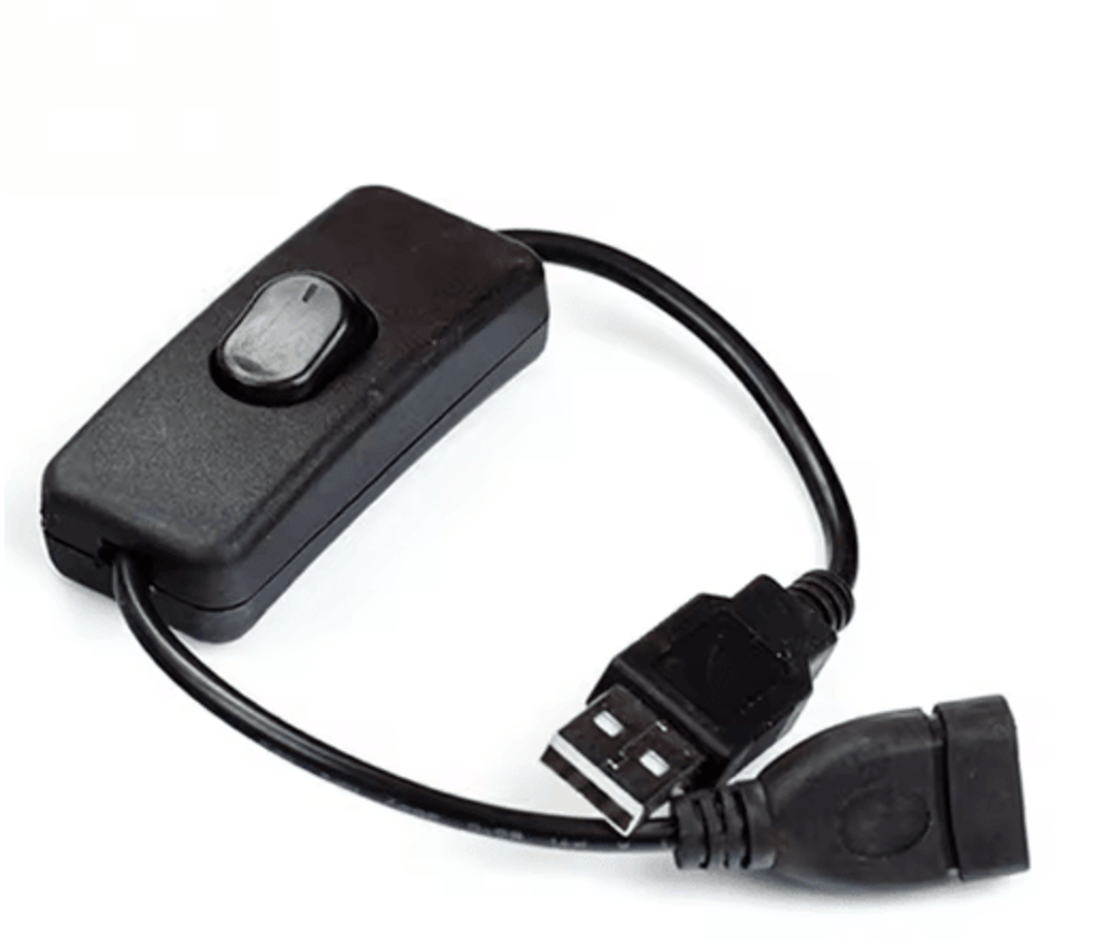usb switch extension cable (28cm) – on/off power control for usb devices
