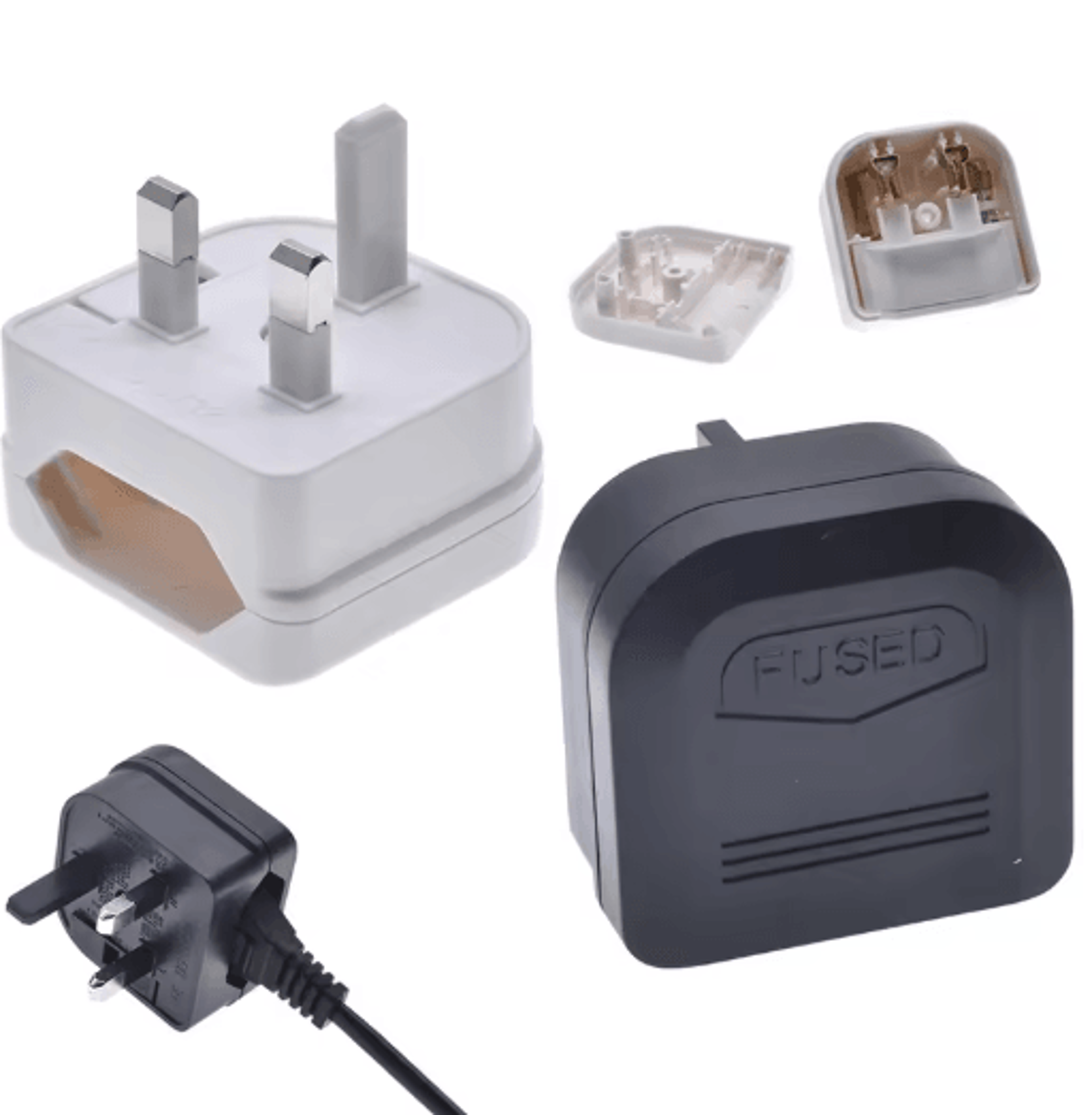 eu kr to uk plug adapter fused travel power converter 3a 5a 13a