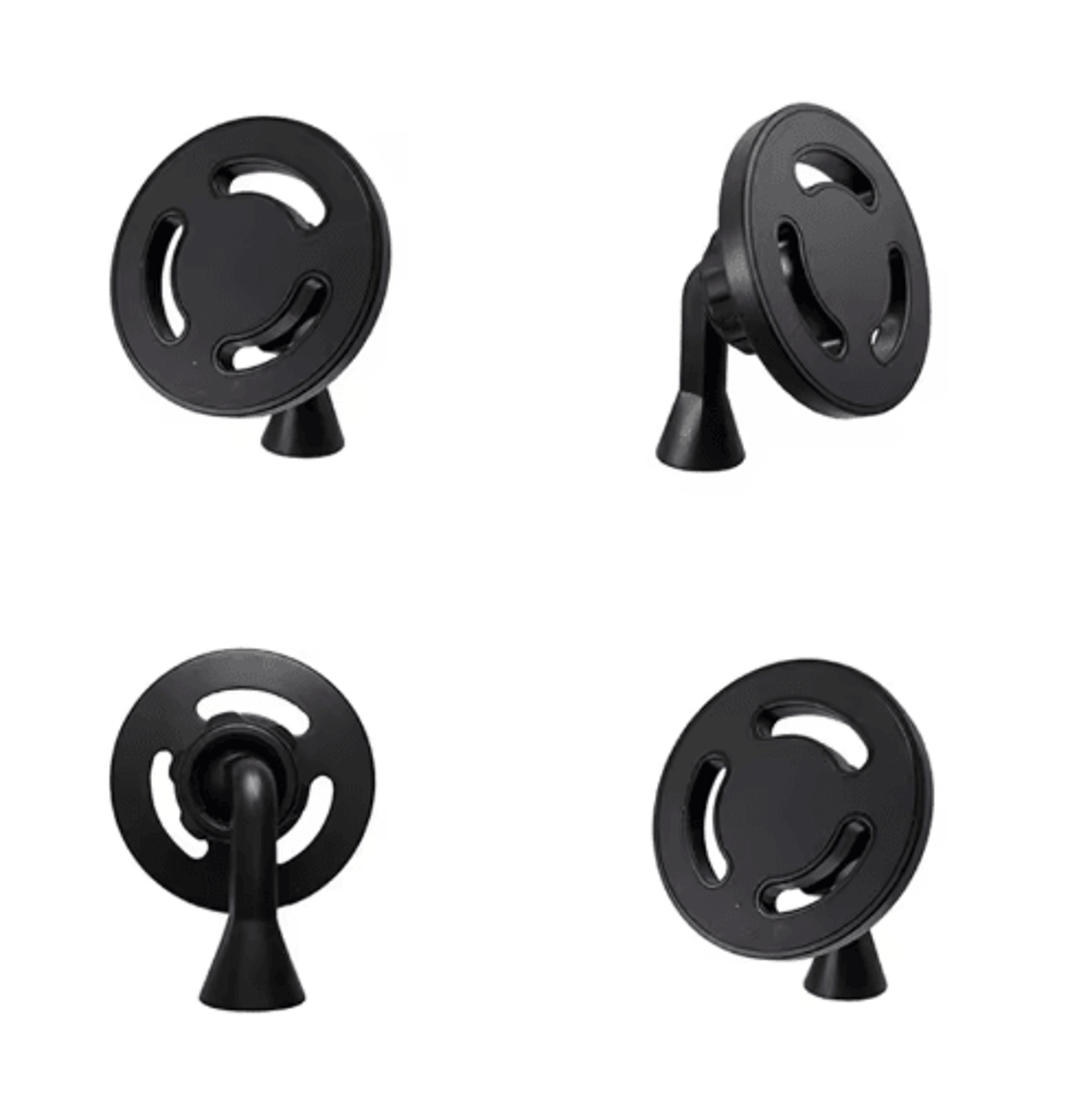 universal magnetic phone tripod mount with 360° rotation & 1/4 screw adapter
