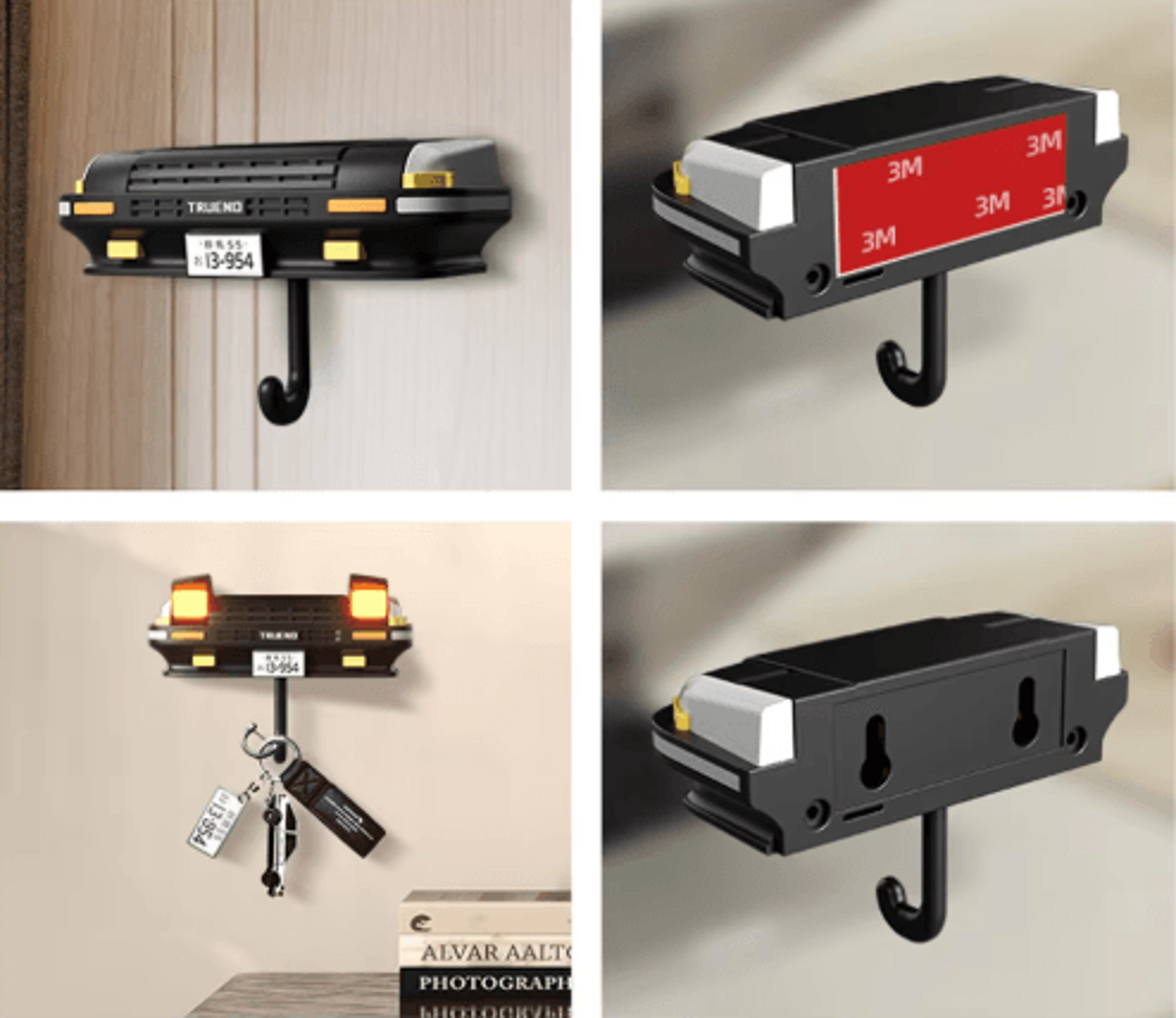 ae86 headlight key holder creative car hook and wall mount storage rack
