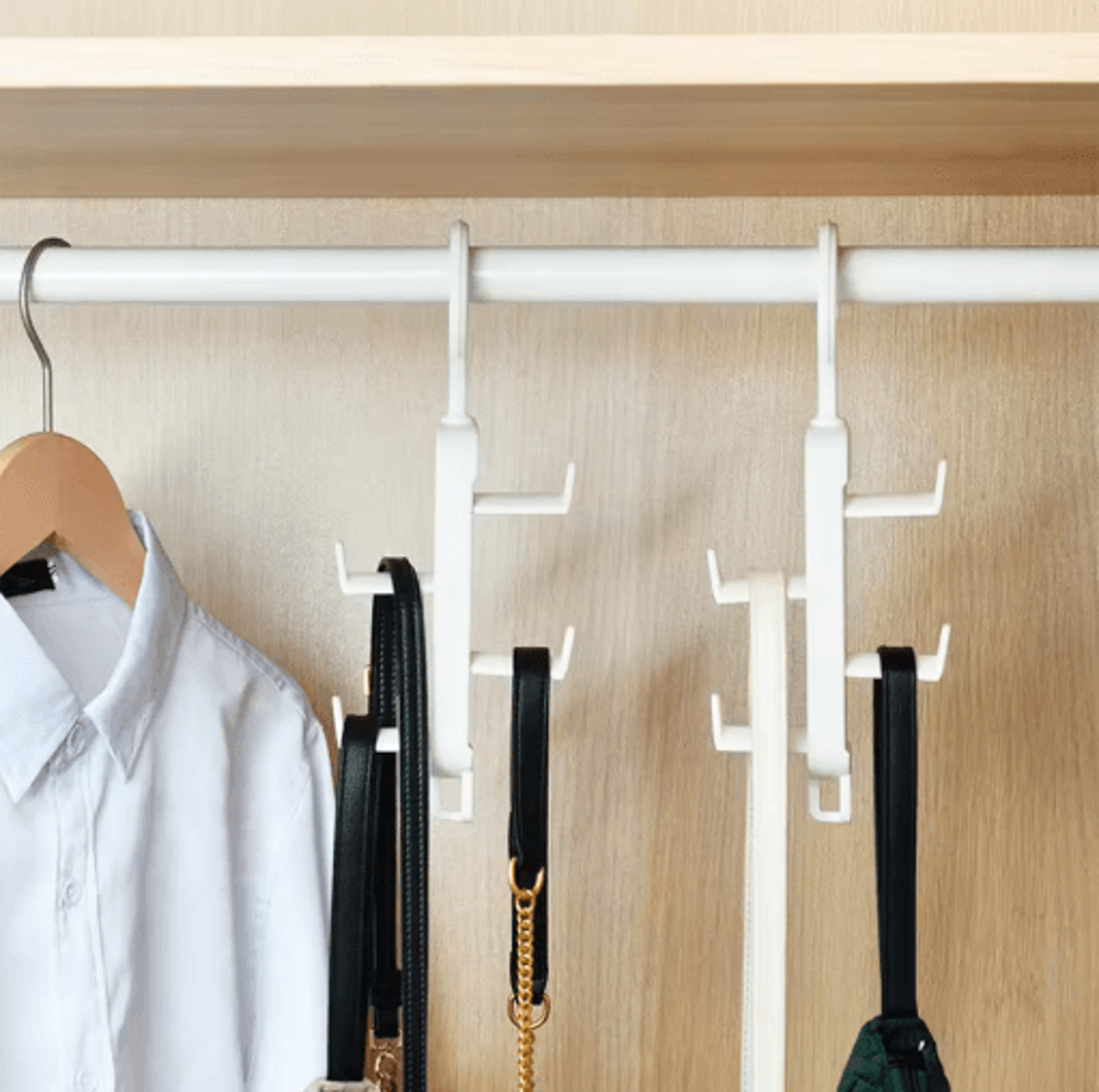 traceless hanging bag rack multifunctional wardrobe and door storage hook