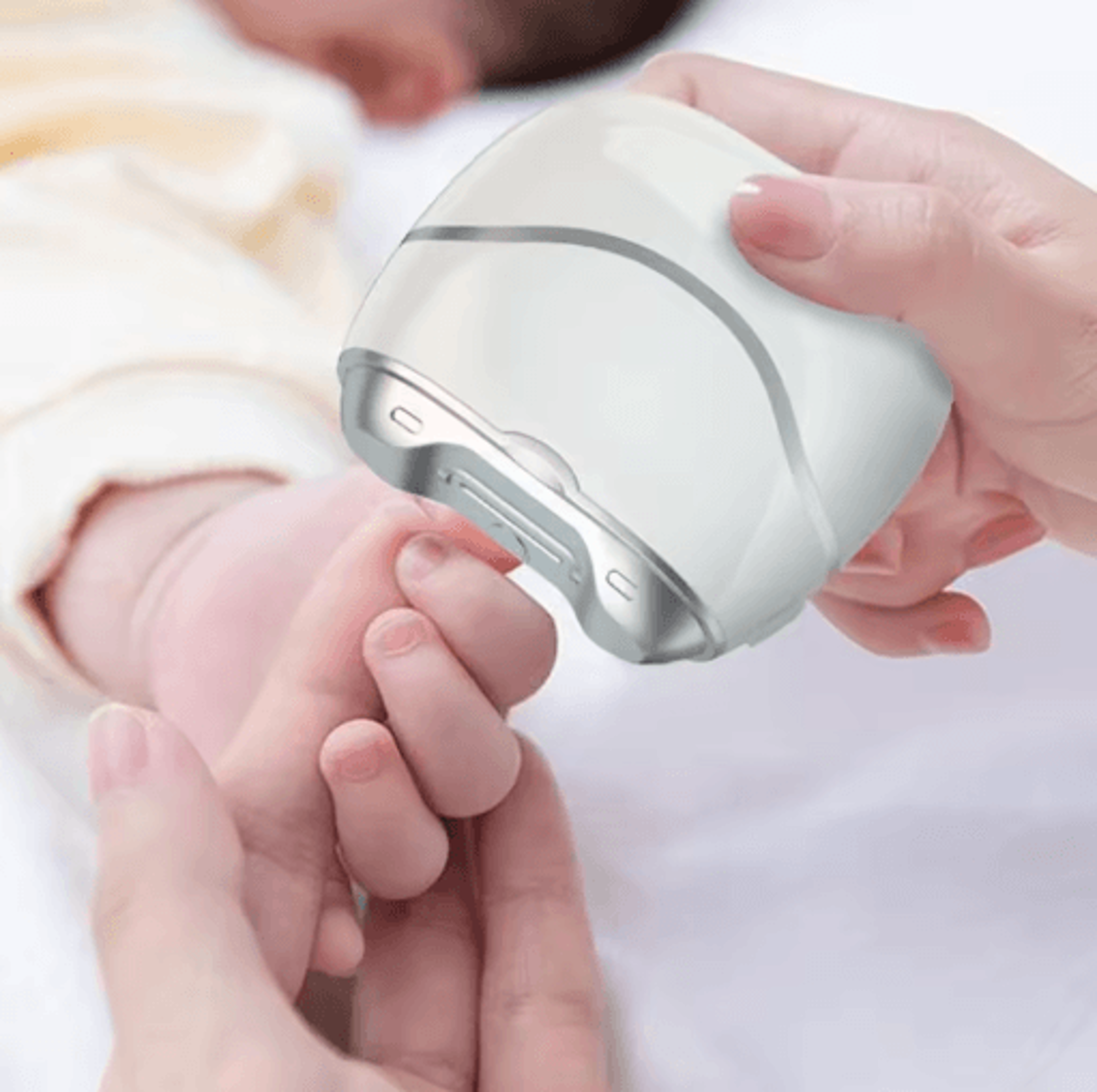 electric automatic nail clippers with light safe nail trimmer for baby and adult care