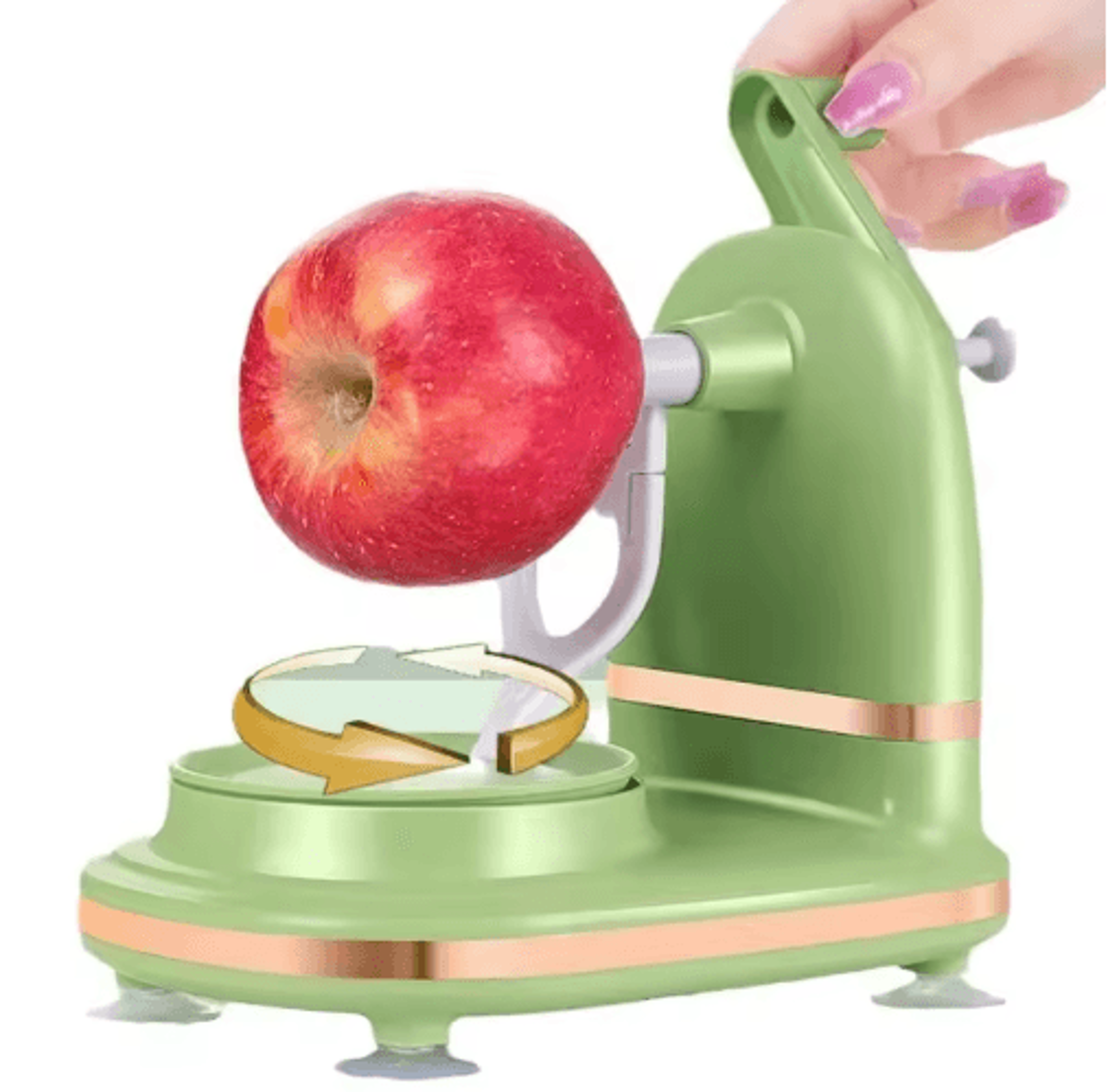 manual apple peeler with stainless steel blades – multifunctional fruit & potato peeling tool