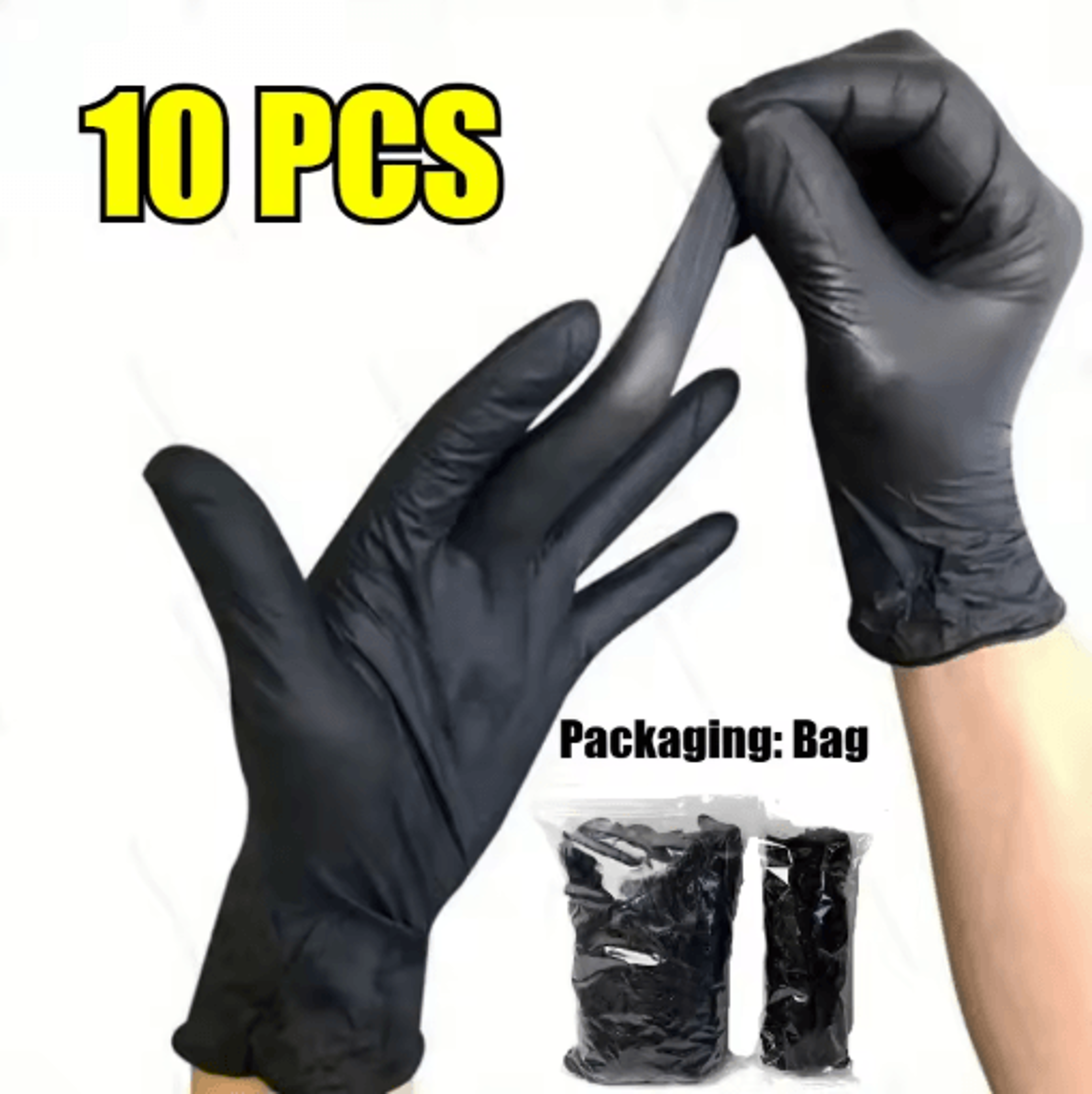 disposable nitrile waterproof gloves for kitchen and household use