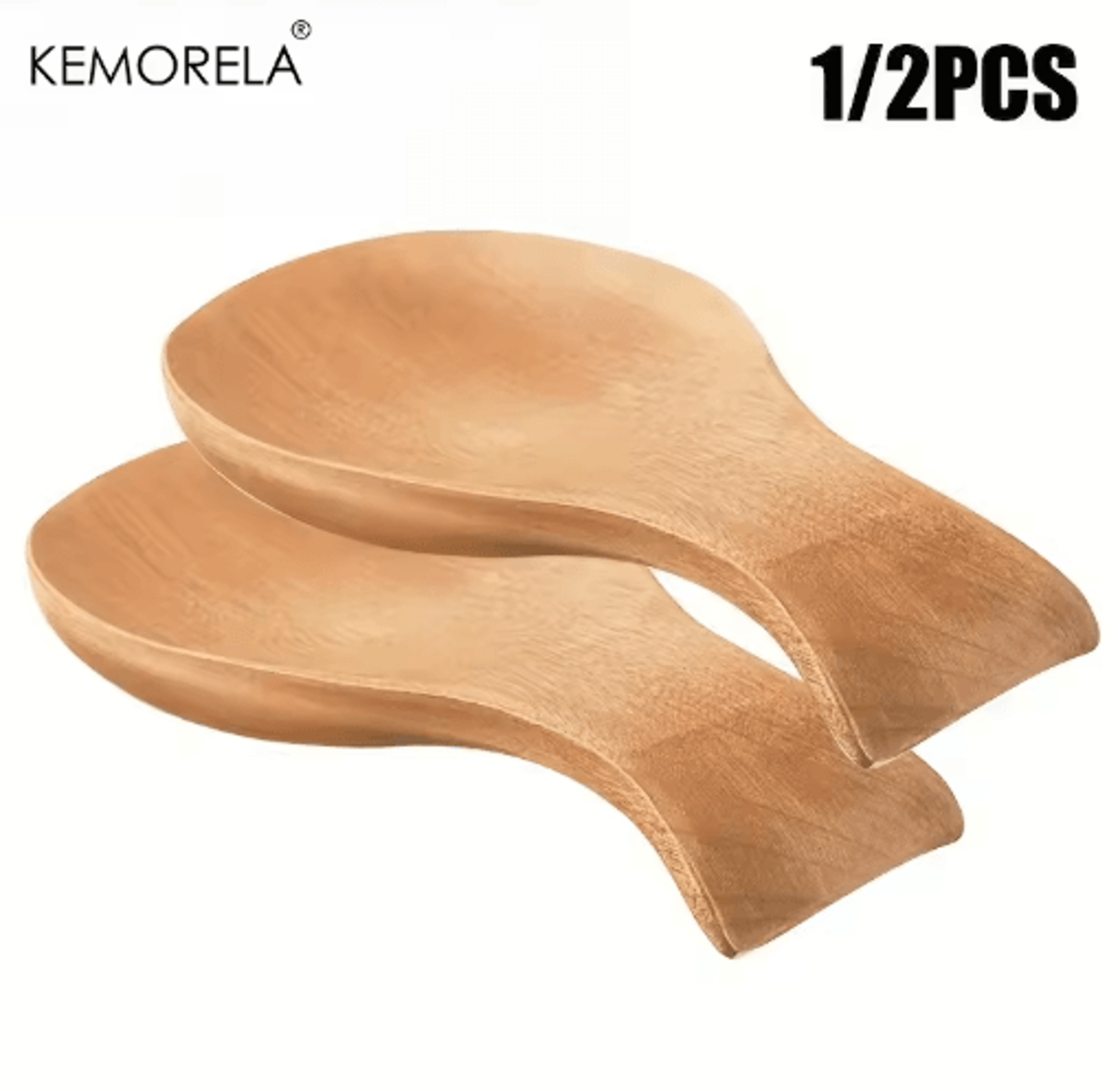 acacia wood utensil holder elegant countertop organizer for spoons, spatulas & ladles (1–2 piece set)