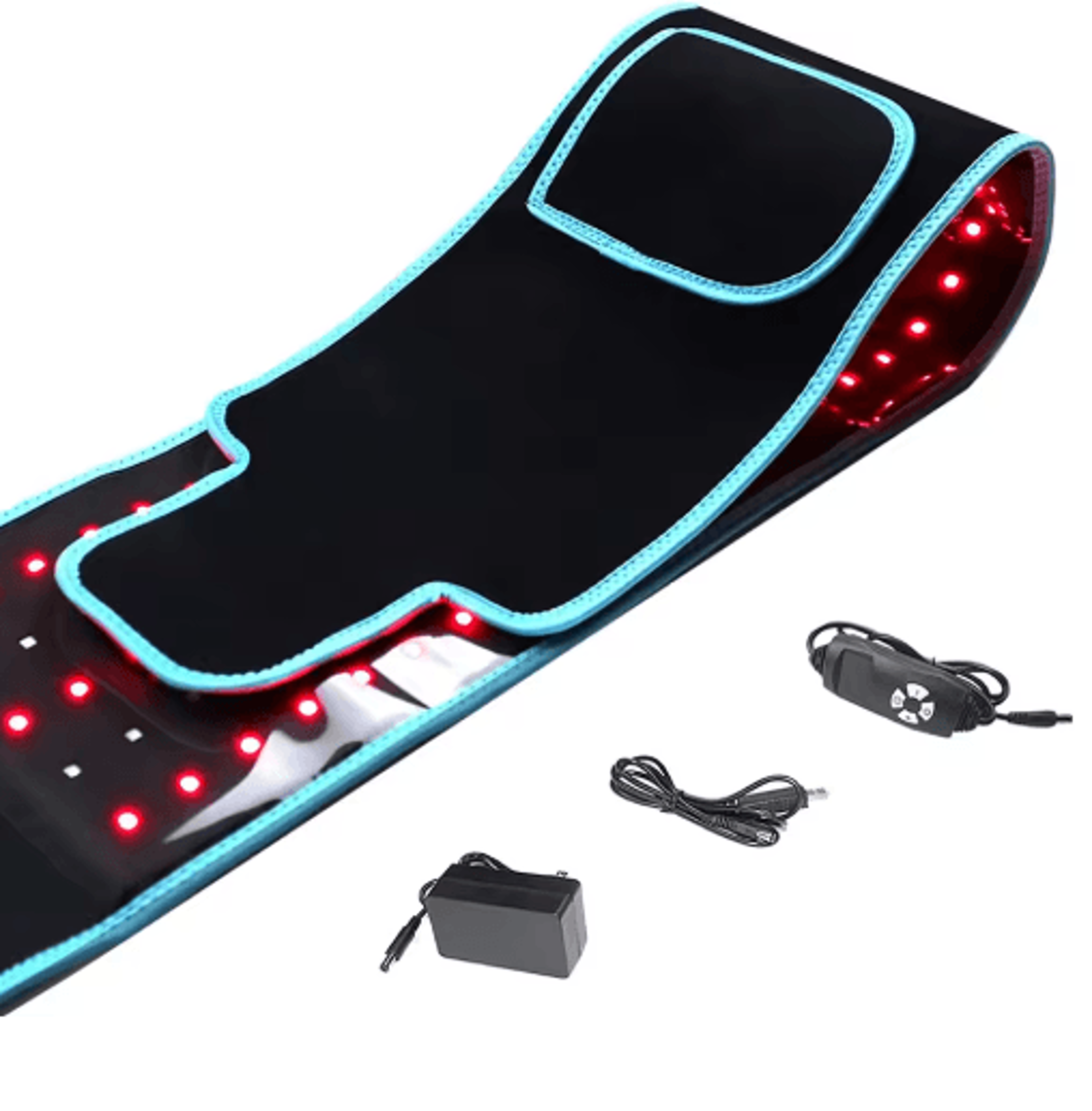 red & infrared led light therapy belt with heat for face, waist & full body