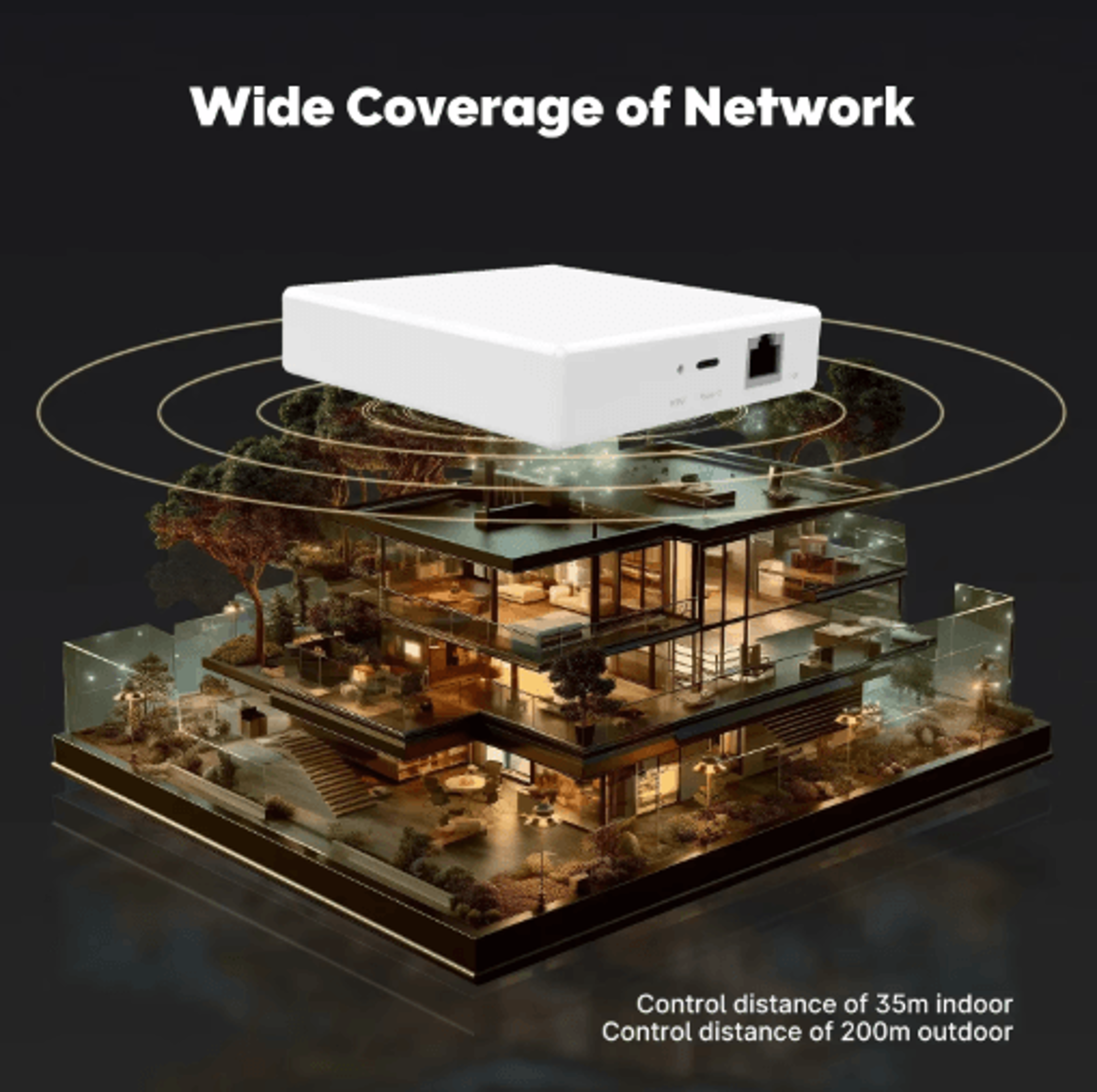 moes matter gateway – tuya zigbee smart home hub with universal voice control