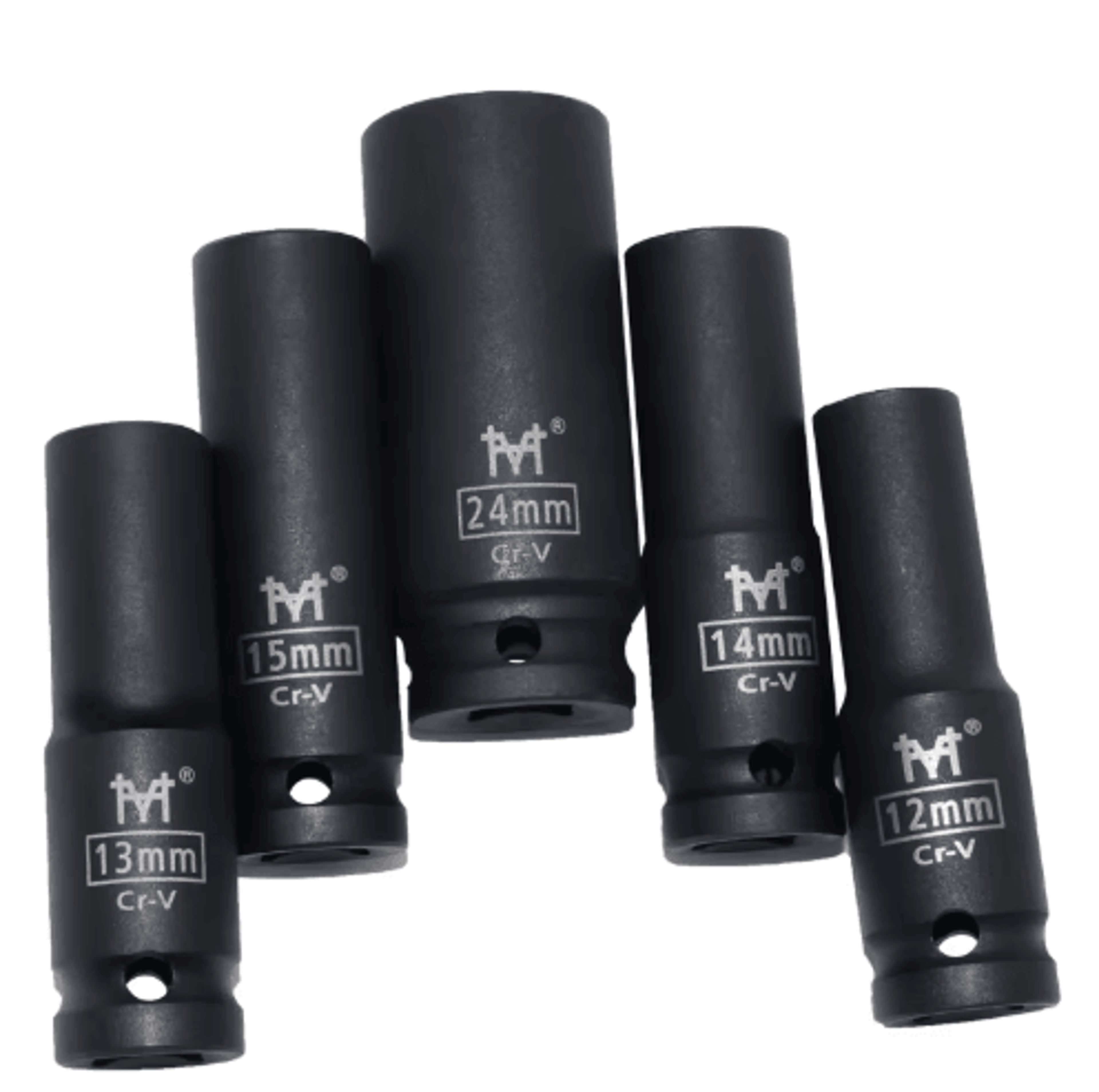 1/2 drive deep impact socket set (metric 10–38mm) for auto & truck repair