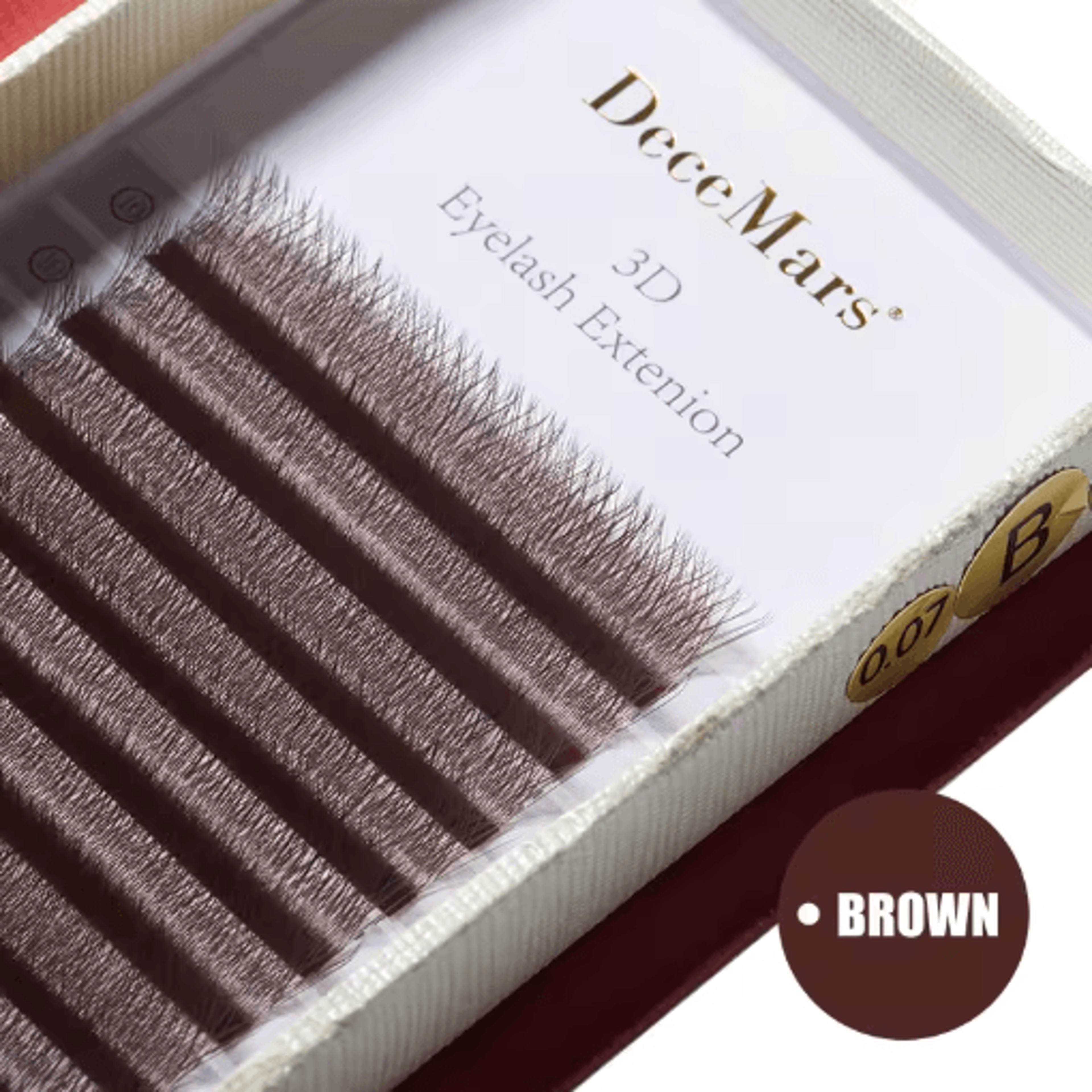 decemars 3d w shaped individual lash extensions with c d curl 3 tip