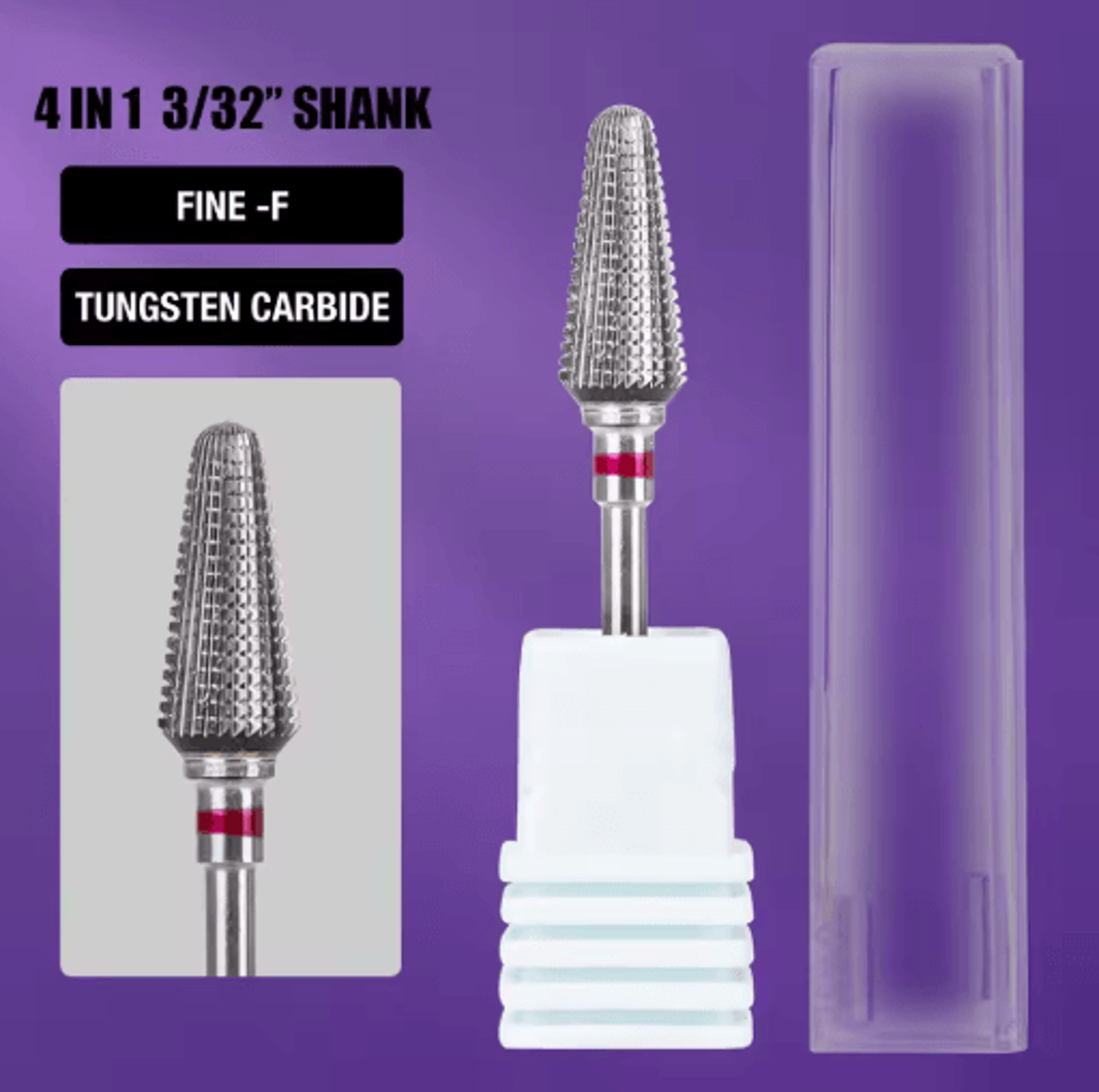 professional rotary nail drill bit for manicure and pedicure precision burr cutter