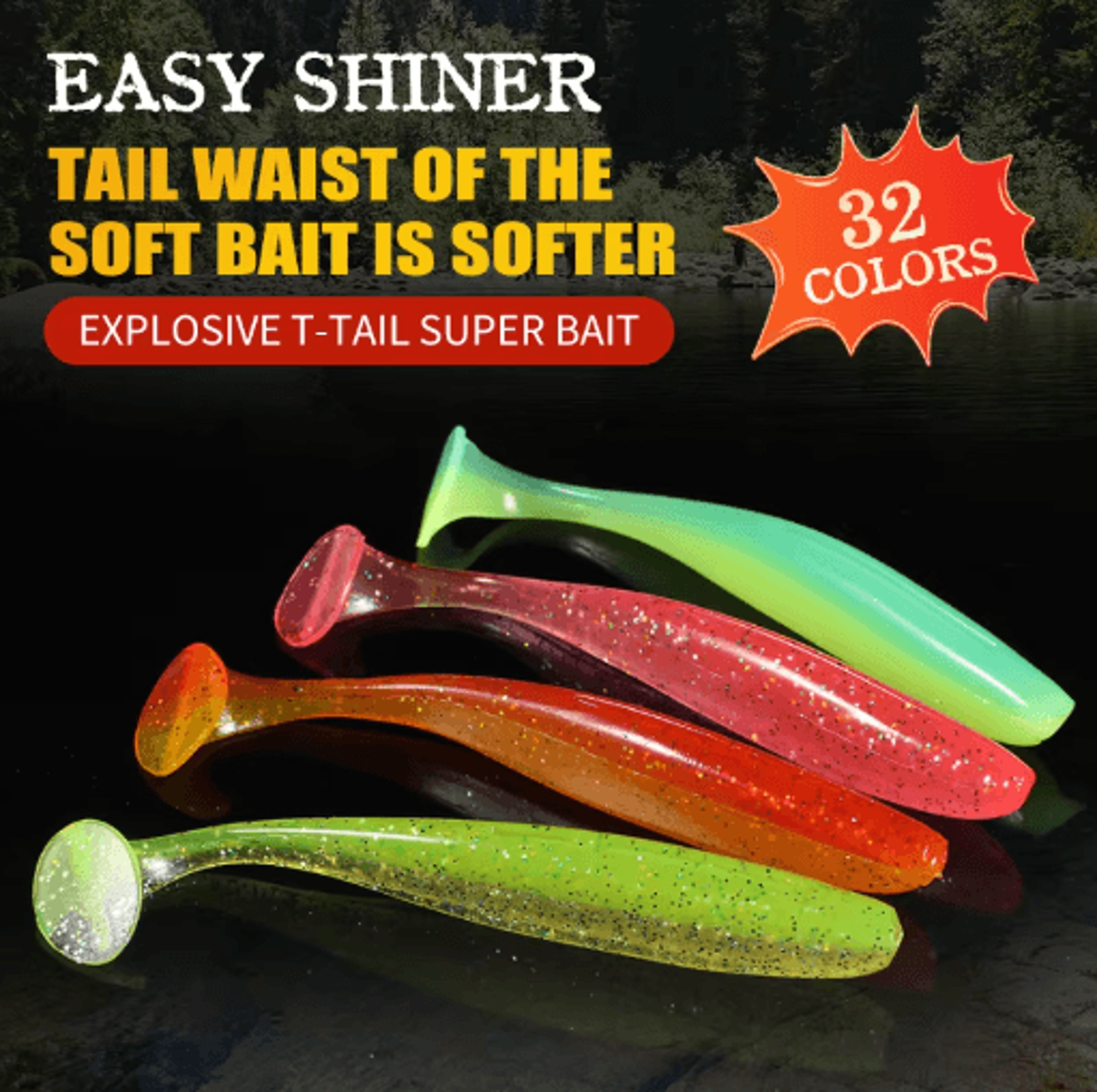 2021 supercontinent shiner soft fishing lure artificial bait for pike 50mm 75mm 100mm