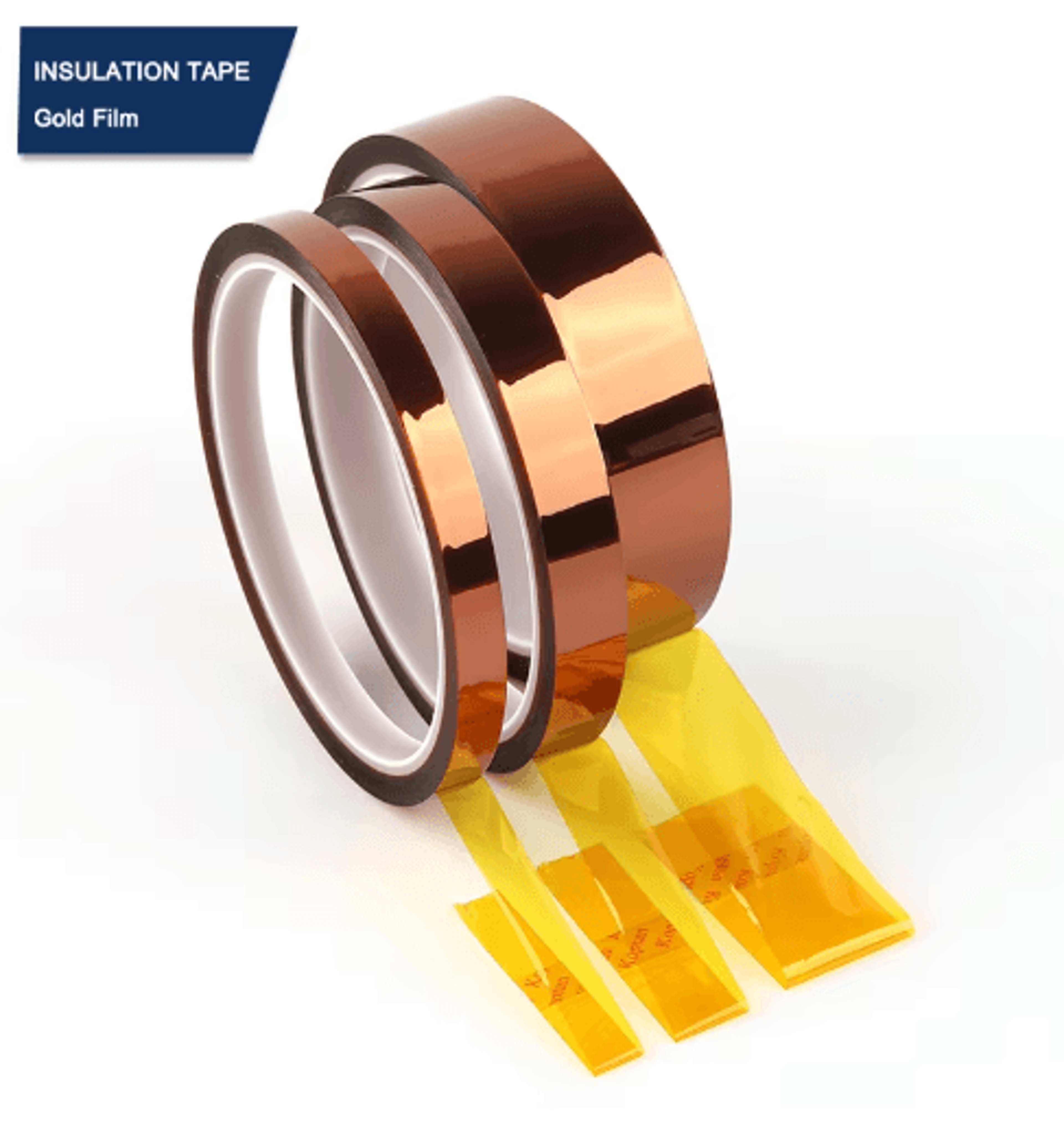 gold polyimide high-temperature bga tape – heat-resistant insulation tape for electronics