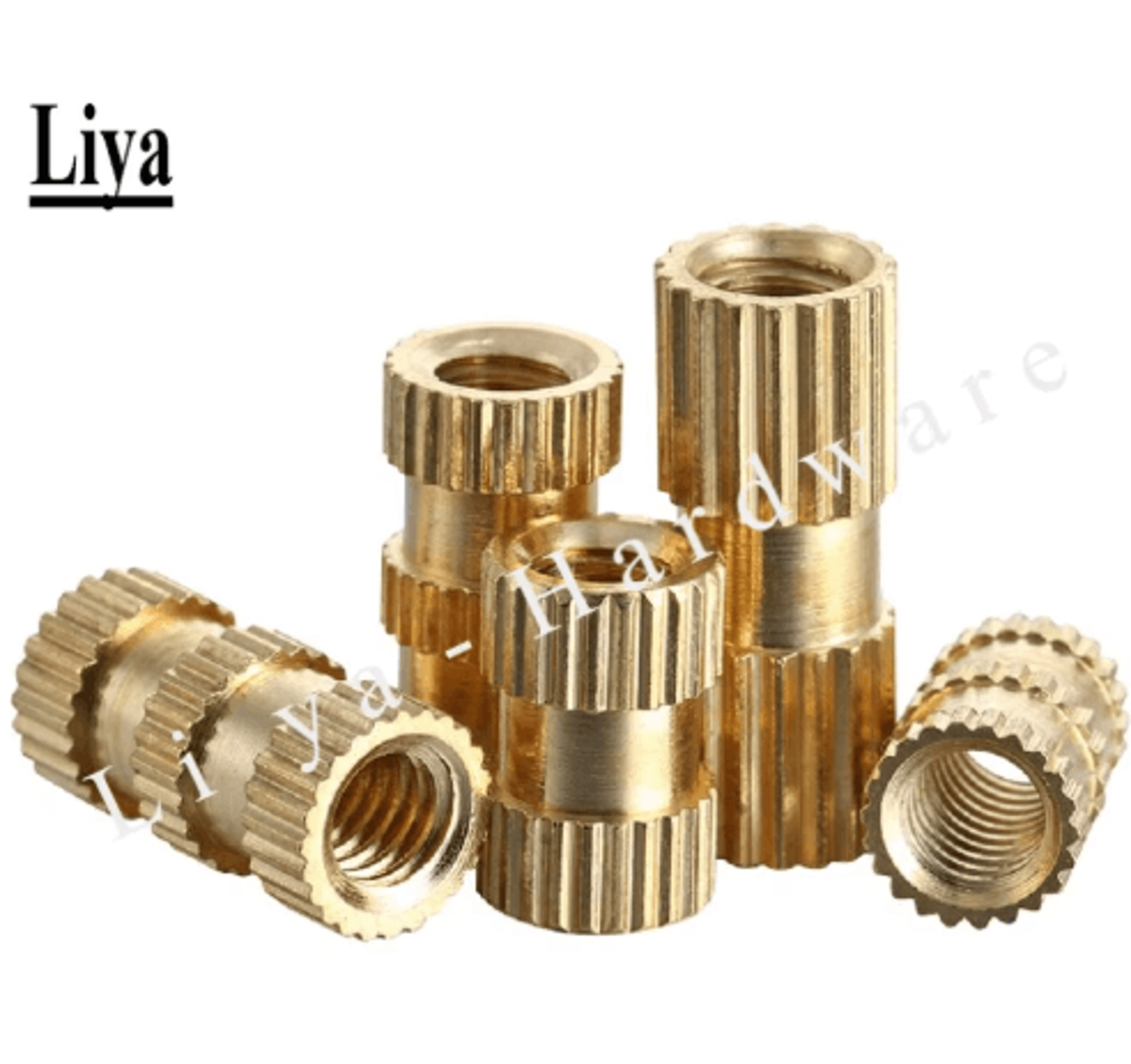 brass knurled thread insert nuts – injection molding inserts (m1–m10, 5–100pcs)