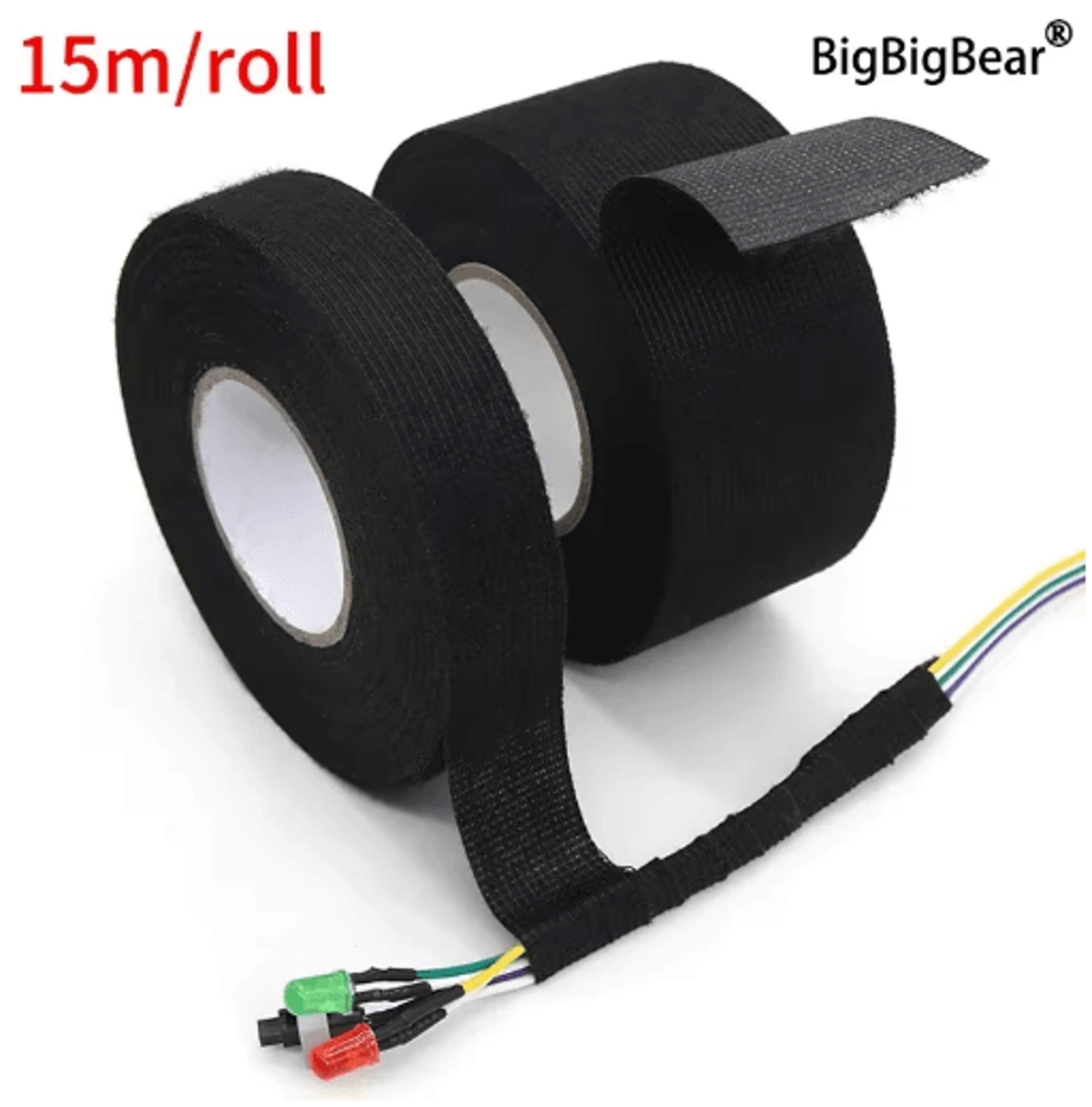 heat-resistant fabric tape for automotive wiring harness & cable looms