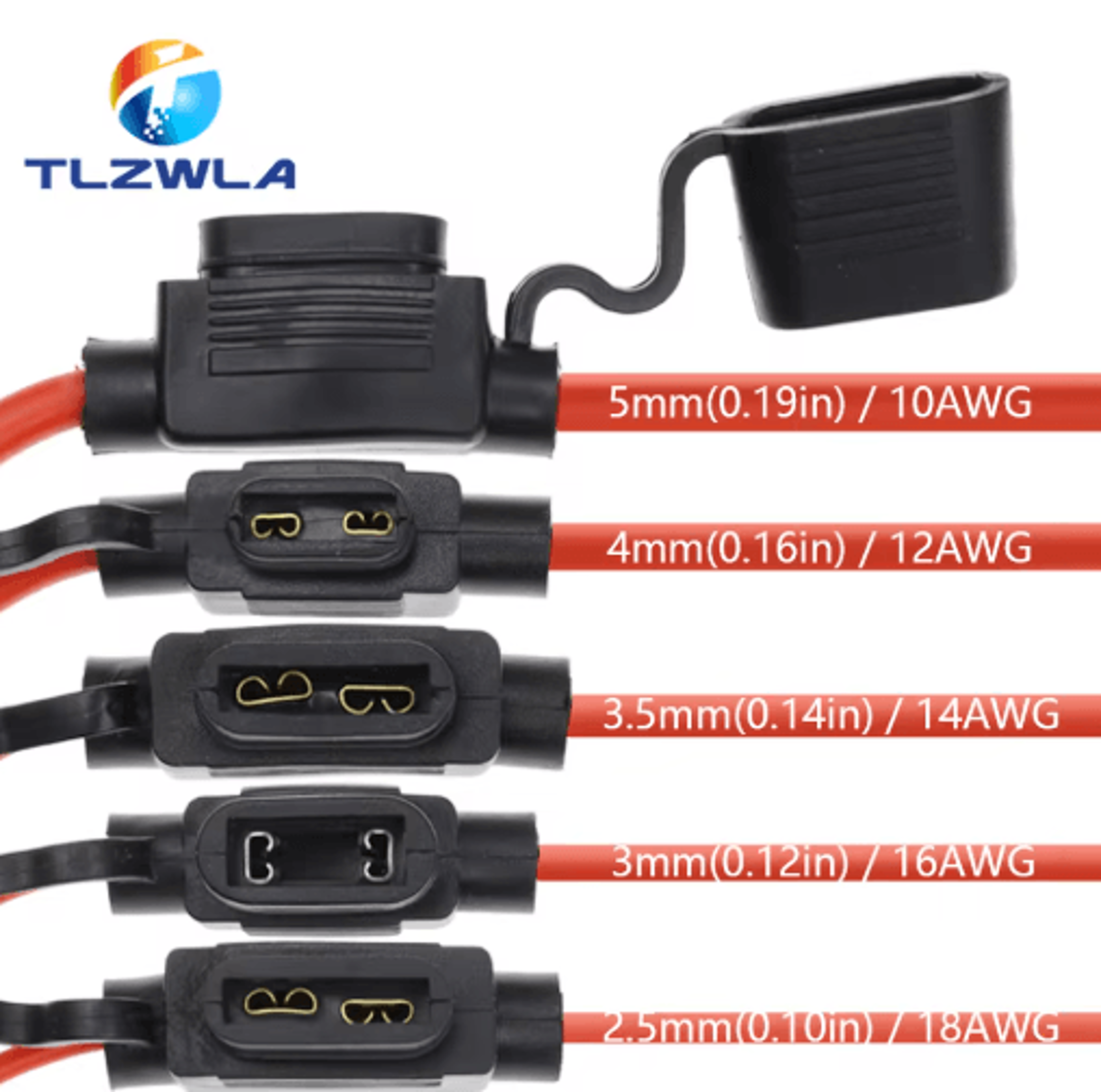 waterproof 32v automotive fuse holder with standard mini and micro blade fuses