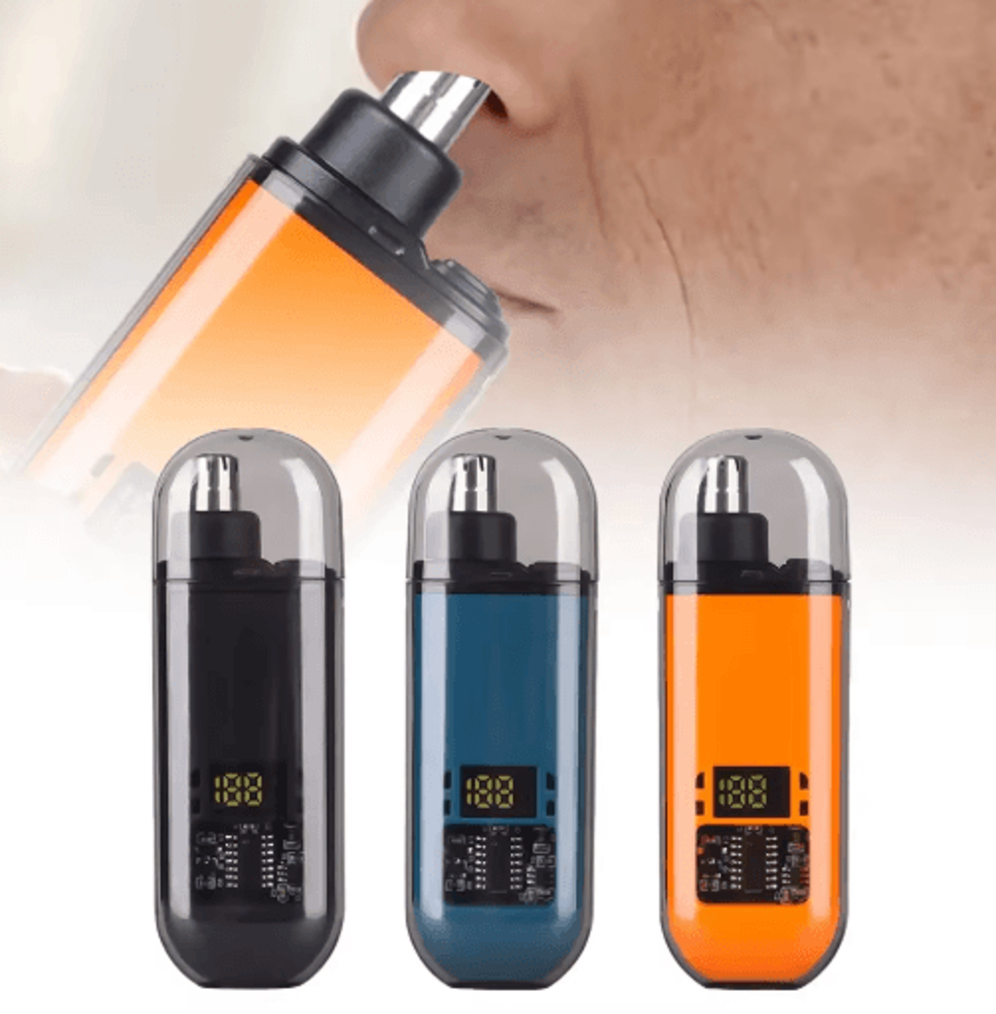 2-in-1 electric ear & nose hair trimmer – painless portable grooming tool for men (2024)