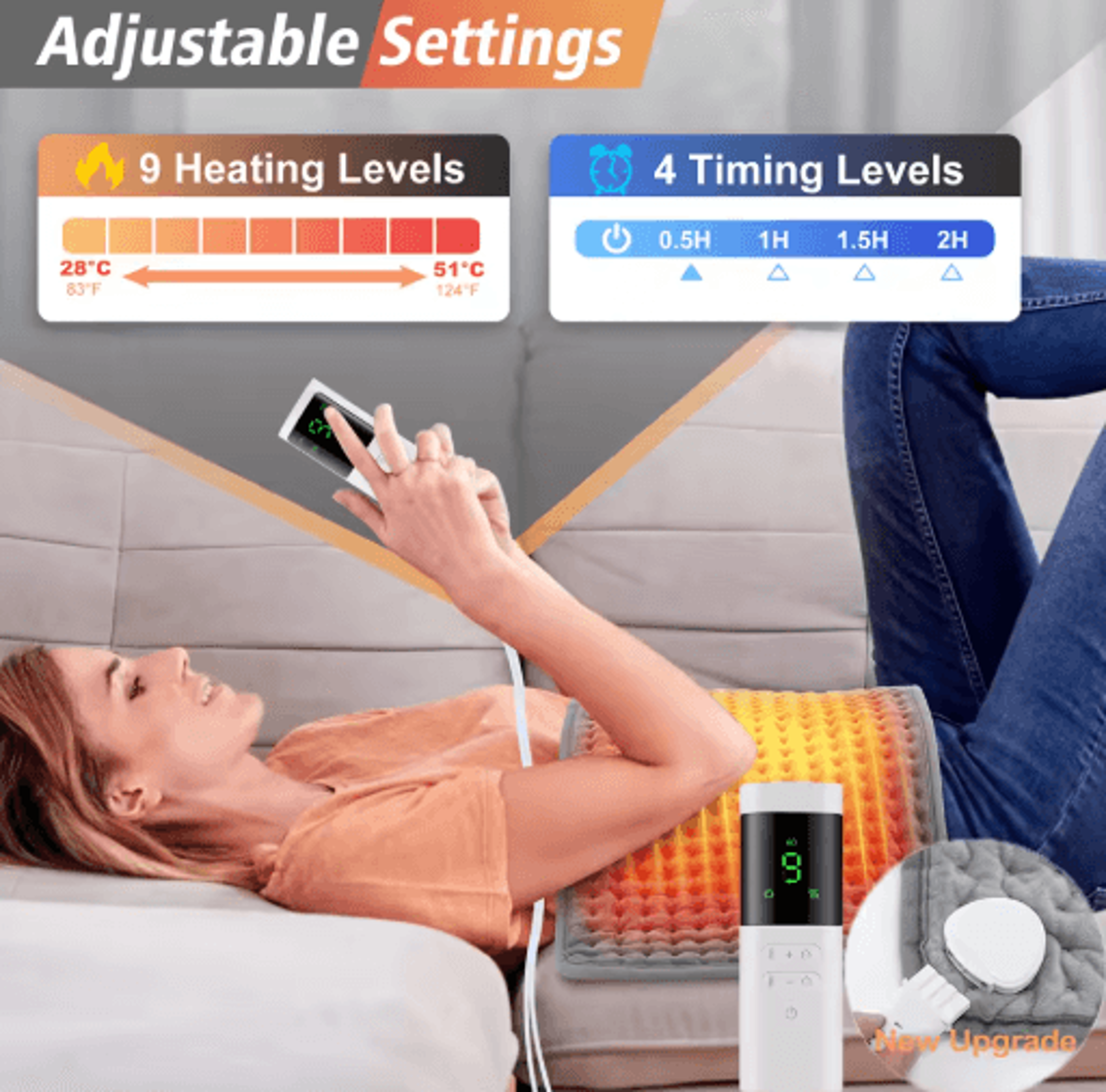 cozyheat electric heating blanket mat 58 to 29cm for bed and sofa