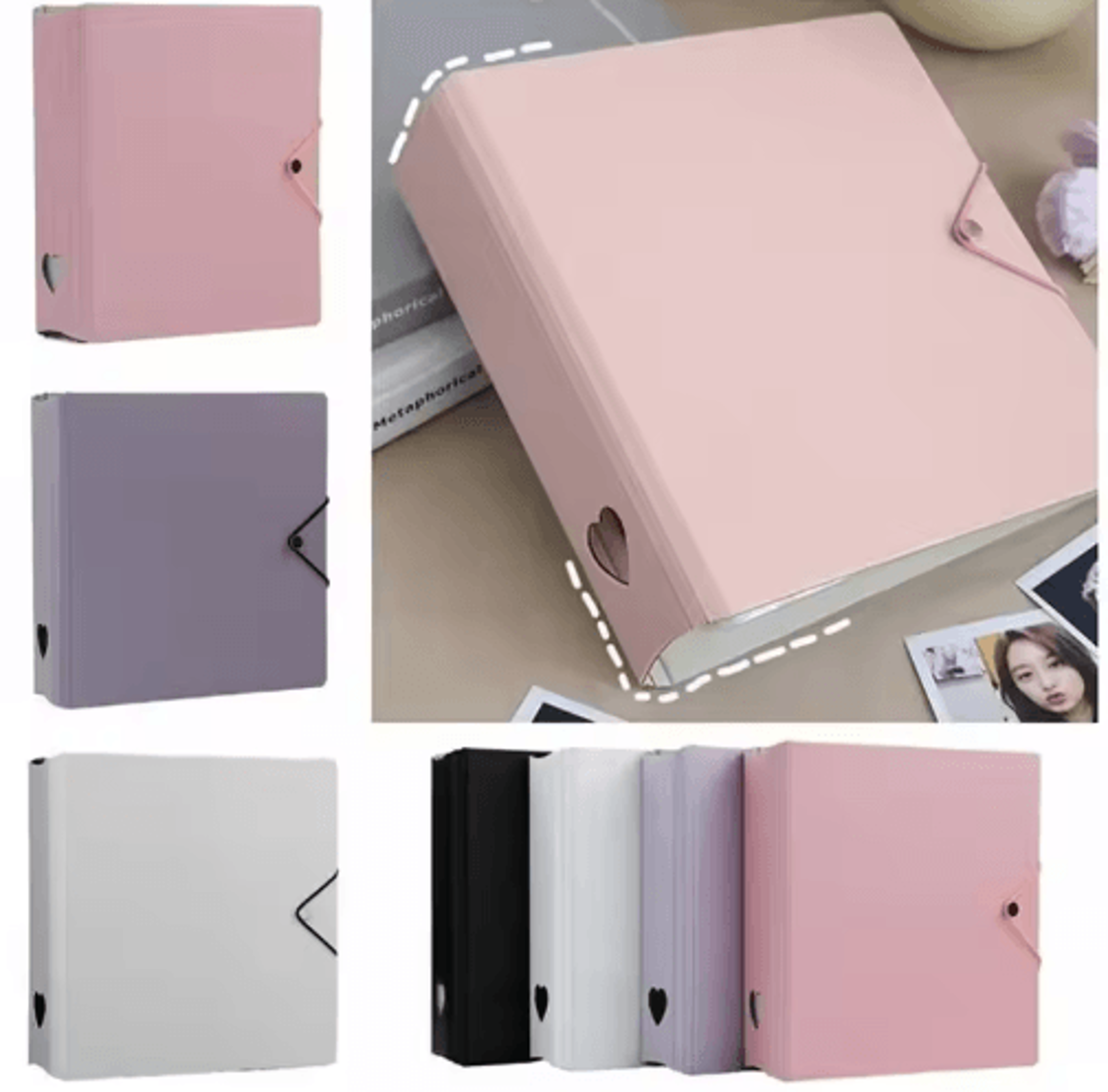 a5 starlight macaron photocard binder cute ins heart album