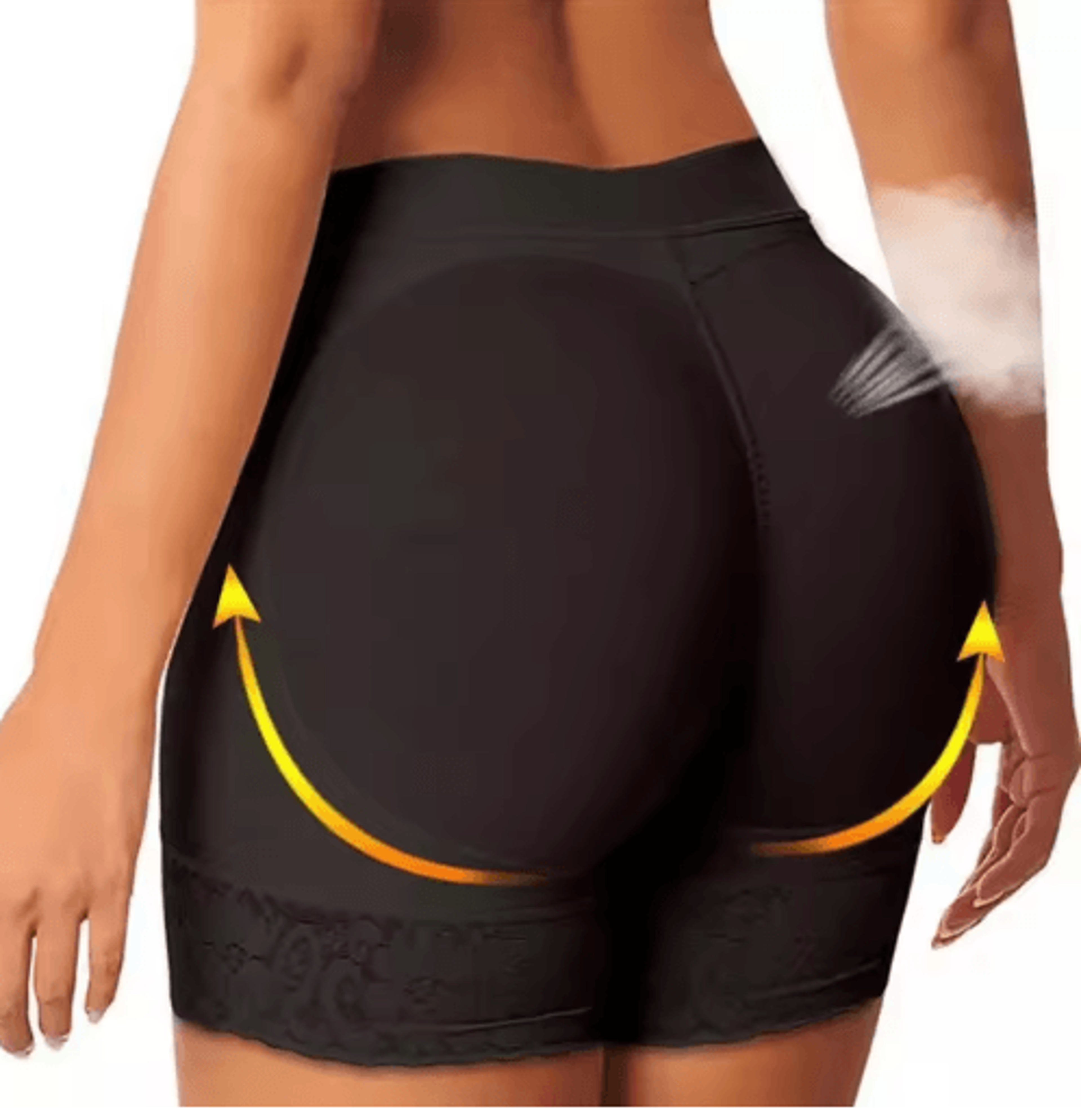 womens high waist push up padded panty – hip lifting shaping safety underwear