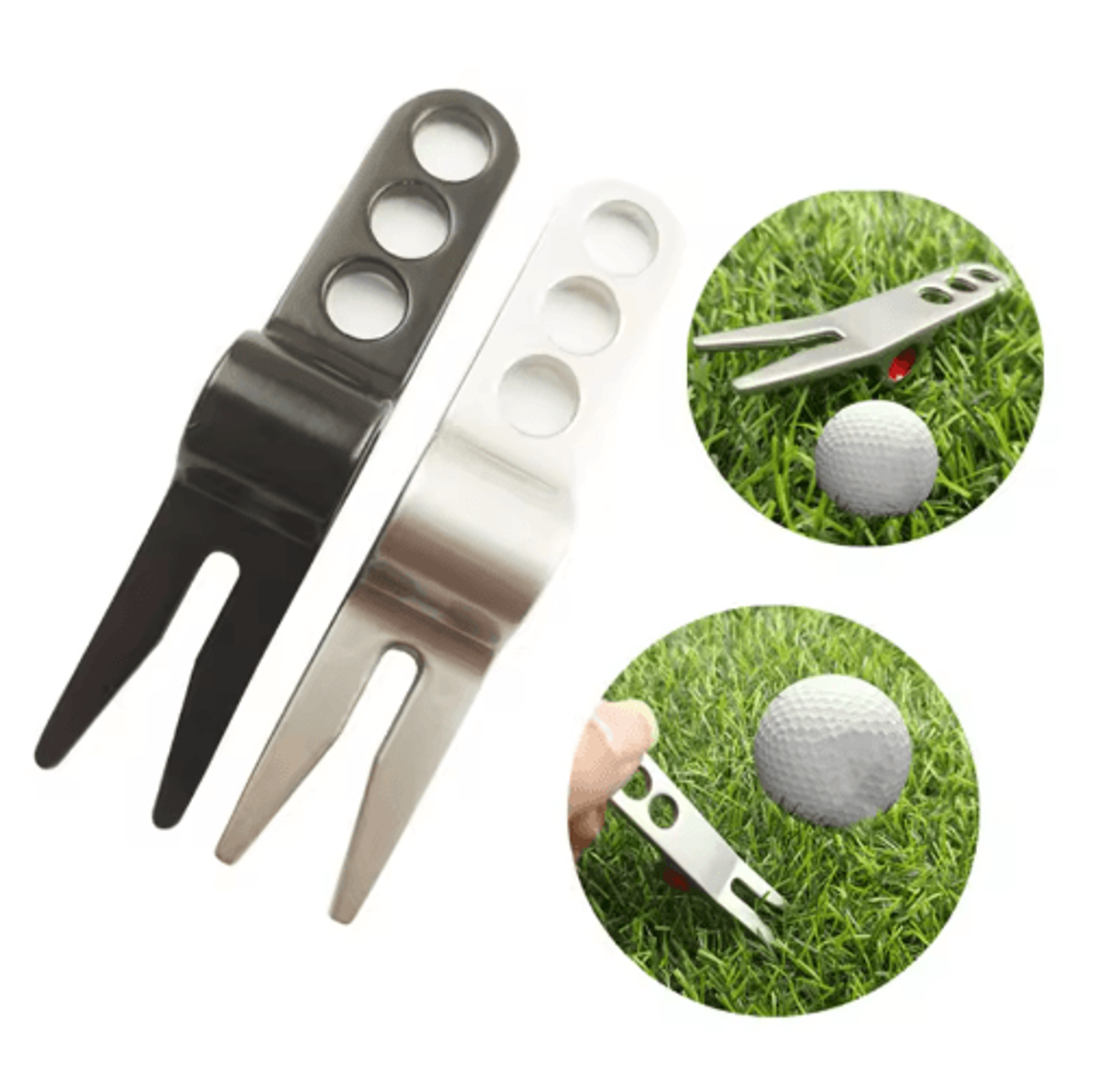 zinc alloy golf divot repair tool – scotty cameron-style pivot fork with collector tin
