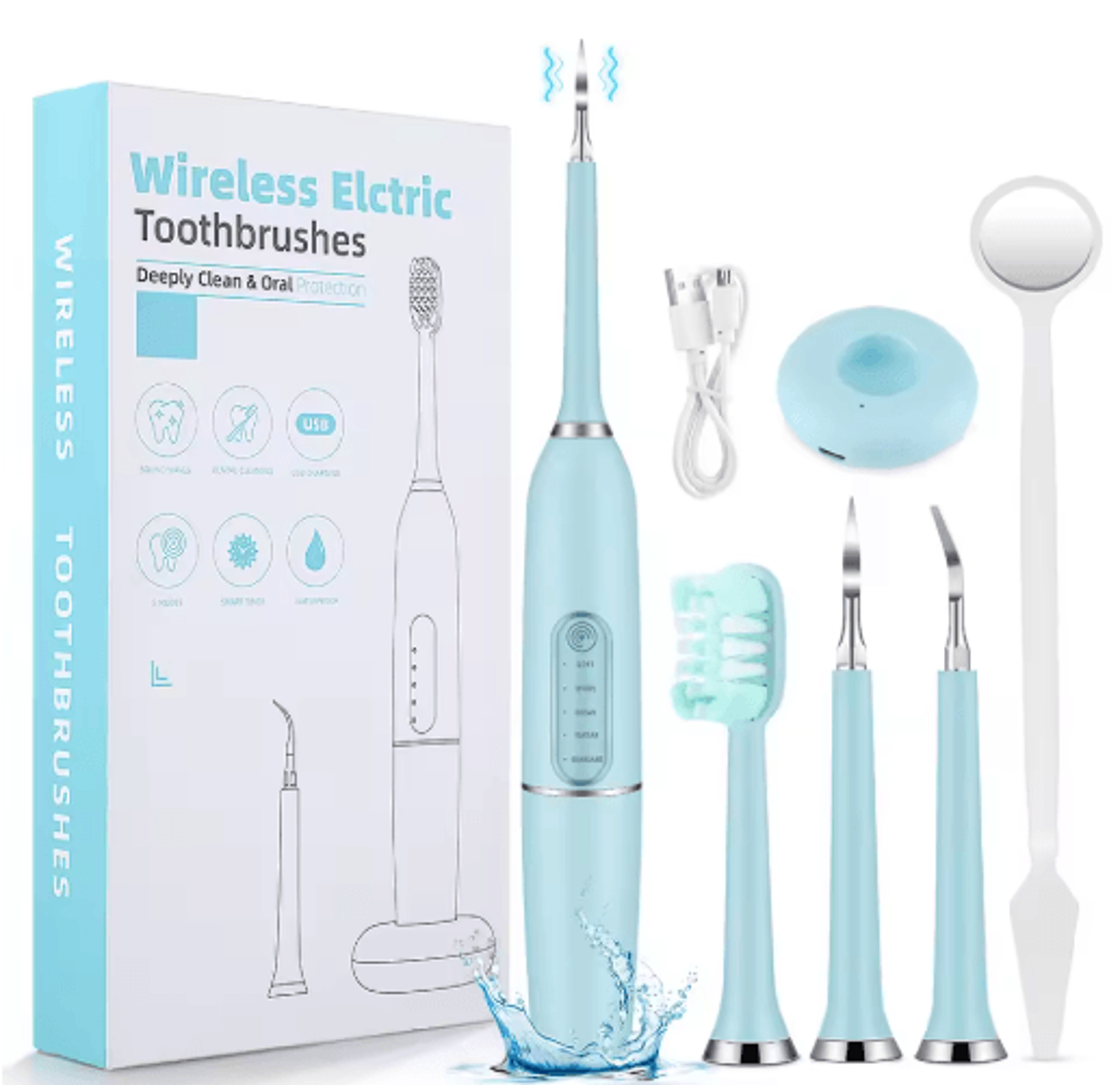 electric dental calculus remover – teeth cleaning & whitening scaler device