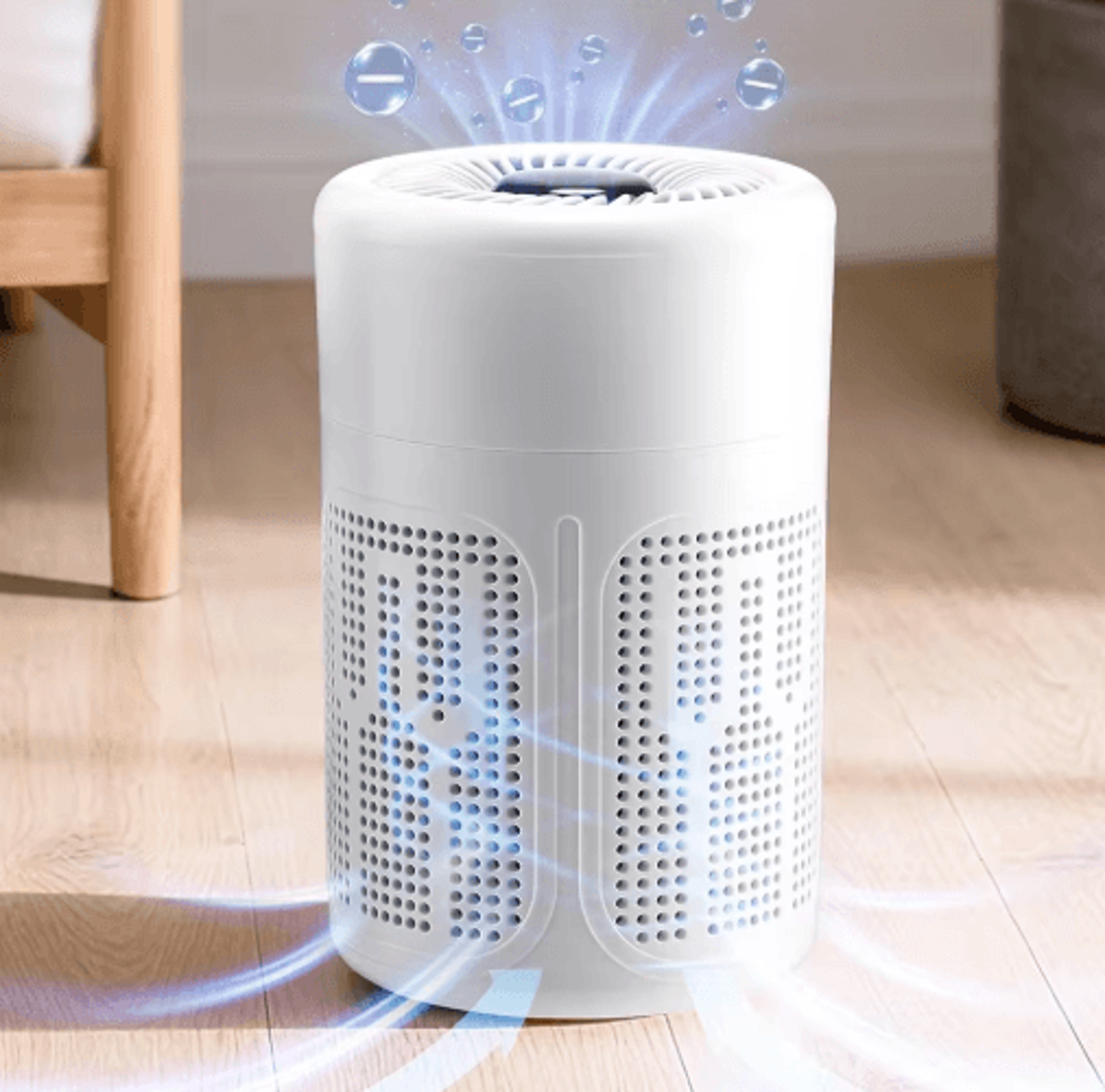 purebreathe min usb portable air purifier with hepa filtration