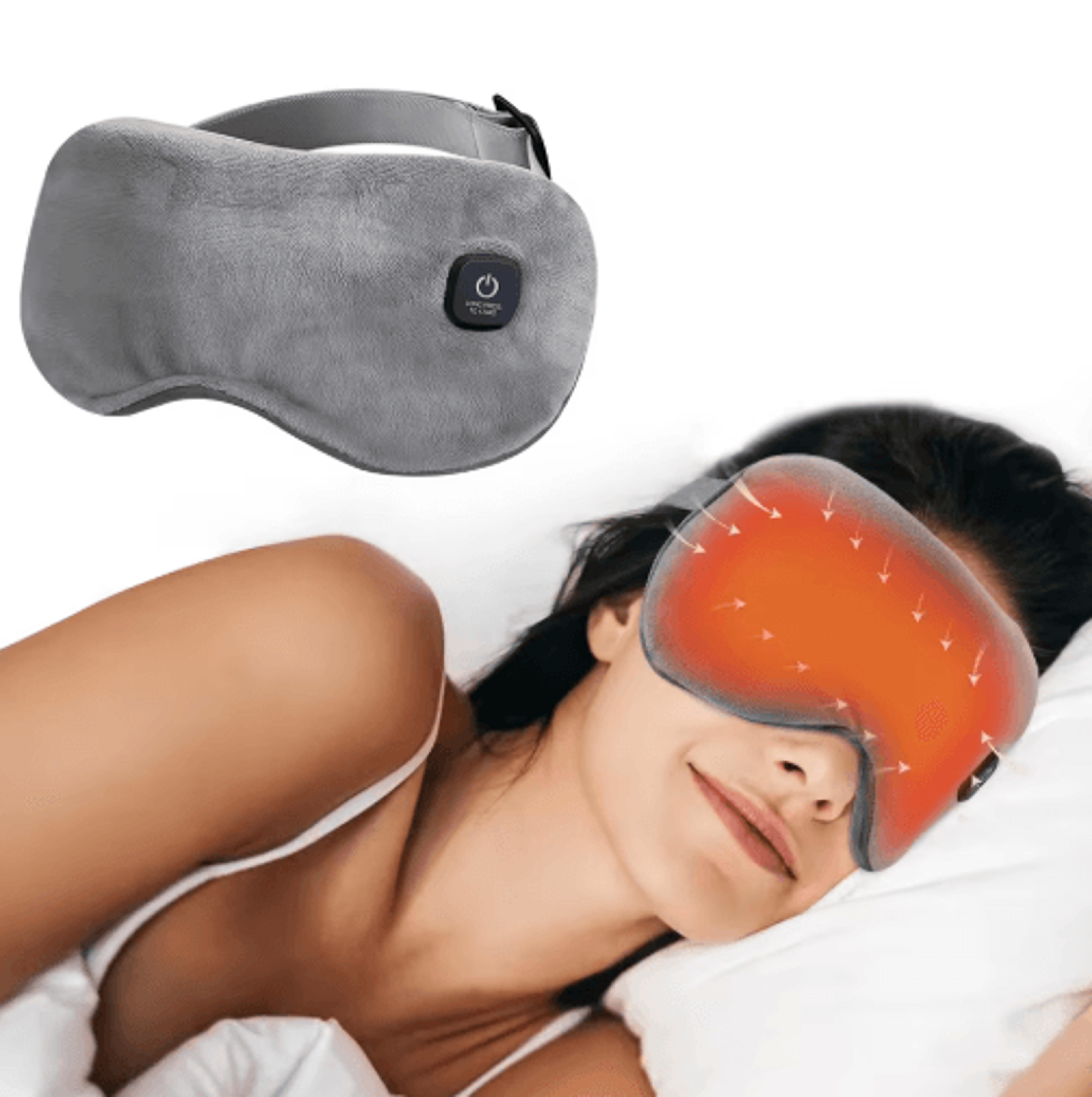 dreamease pro usb heated eye mask with 3-mode massage