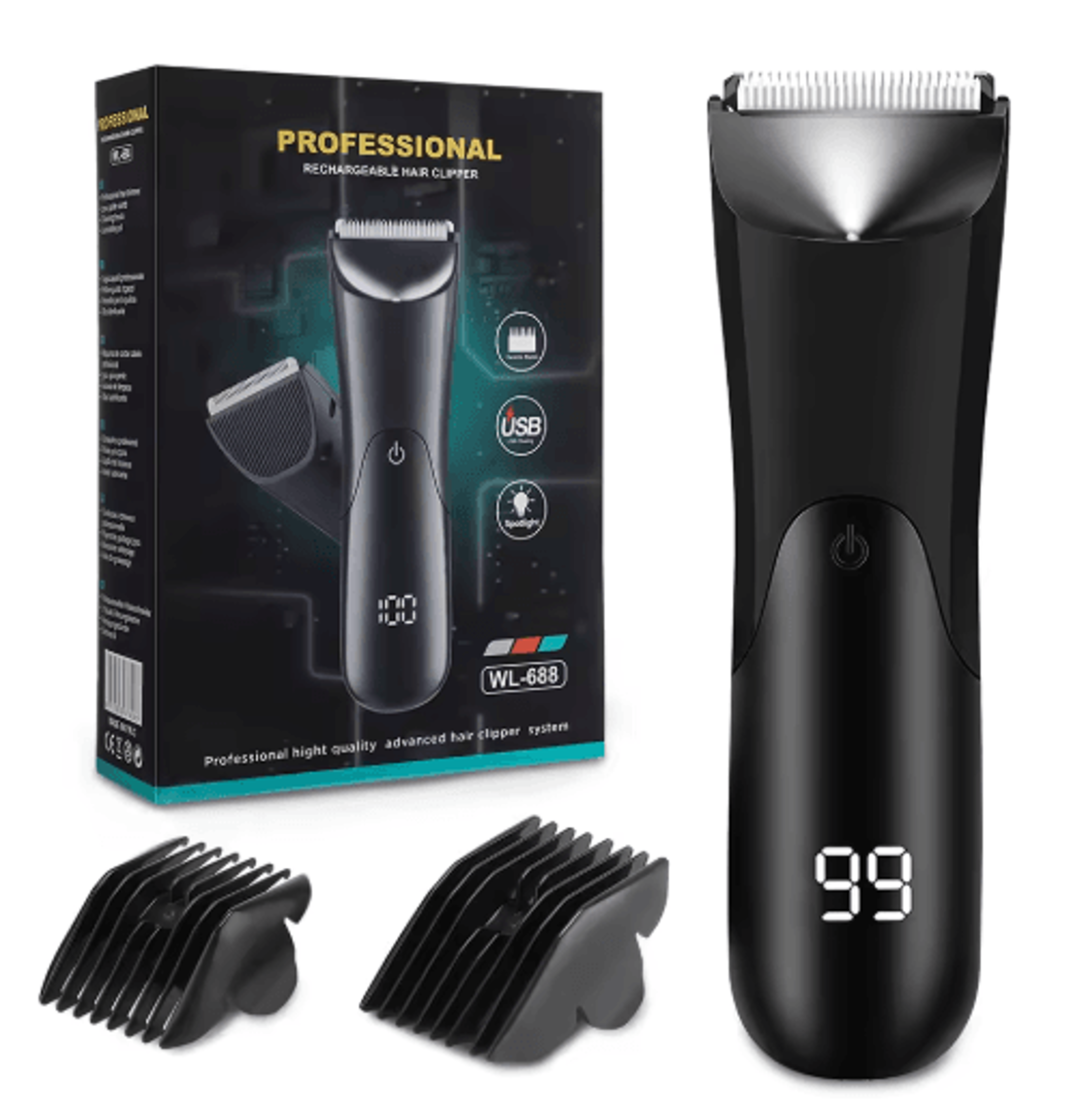 trimguard pro hair cutting machine & beard trimmer with led light