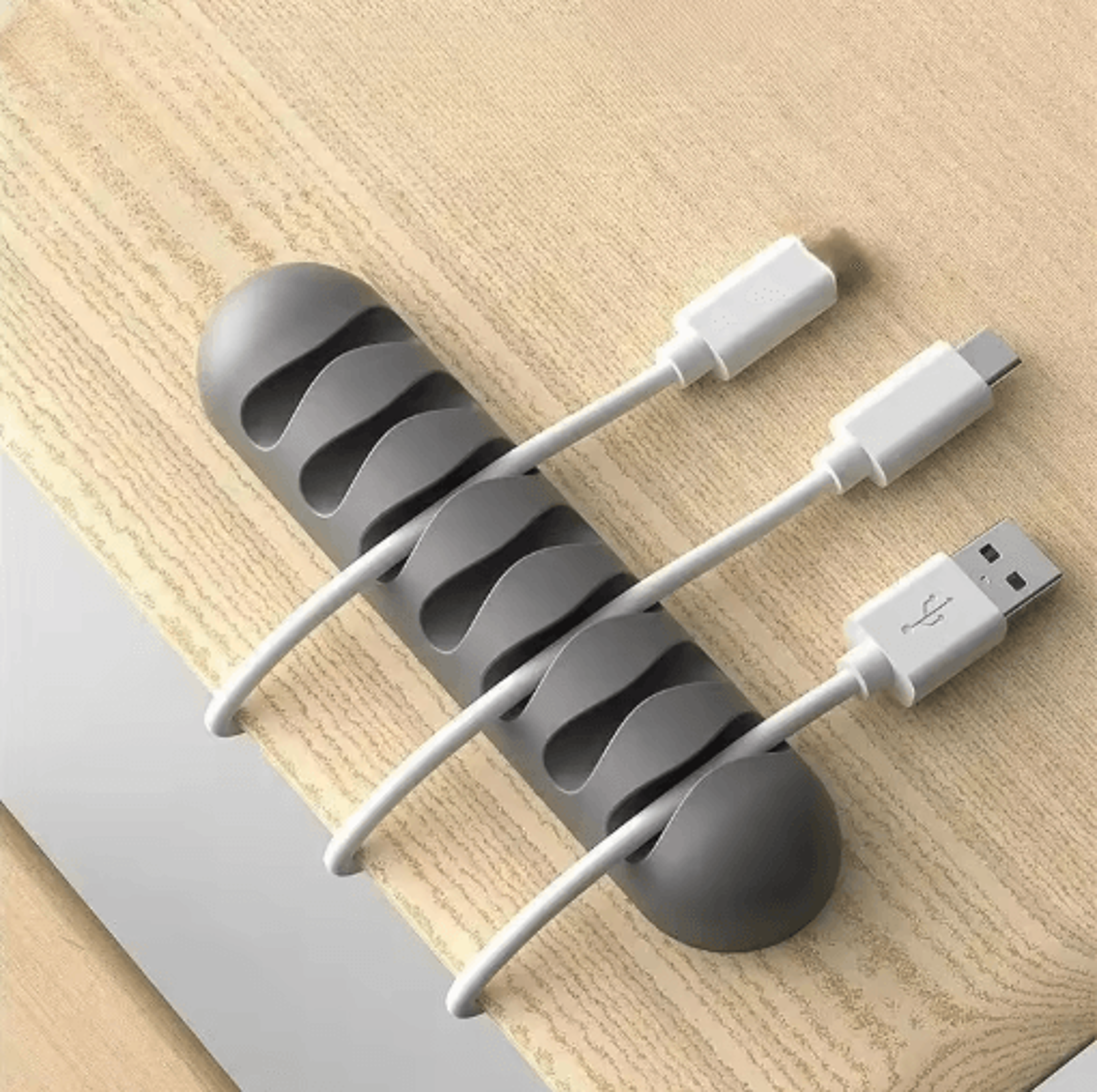 smart silicone cable holder & flexible wire winder organizer