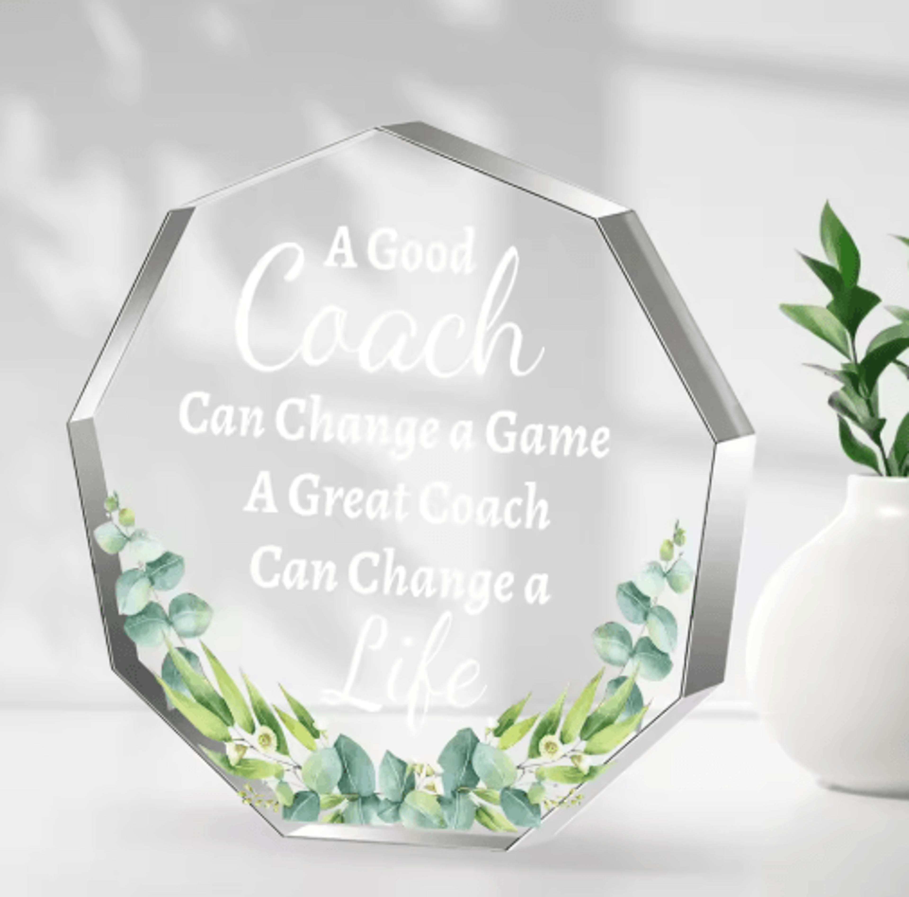 acrylic appreciation thank you gift sign for coworkers & friends