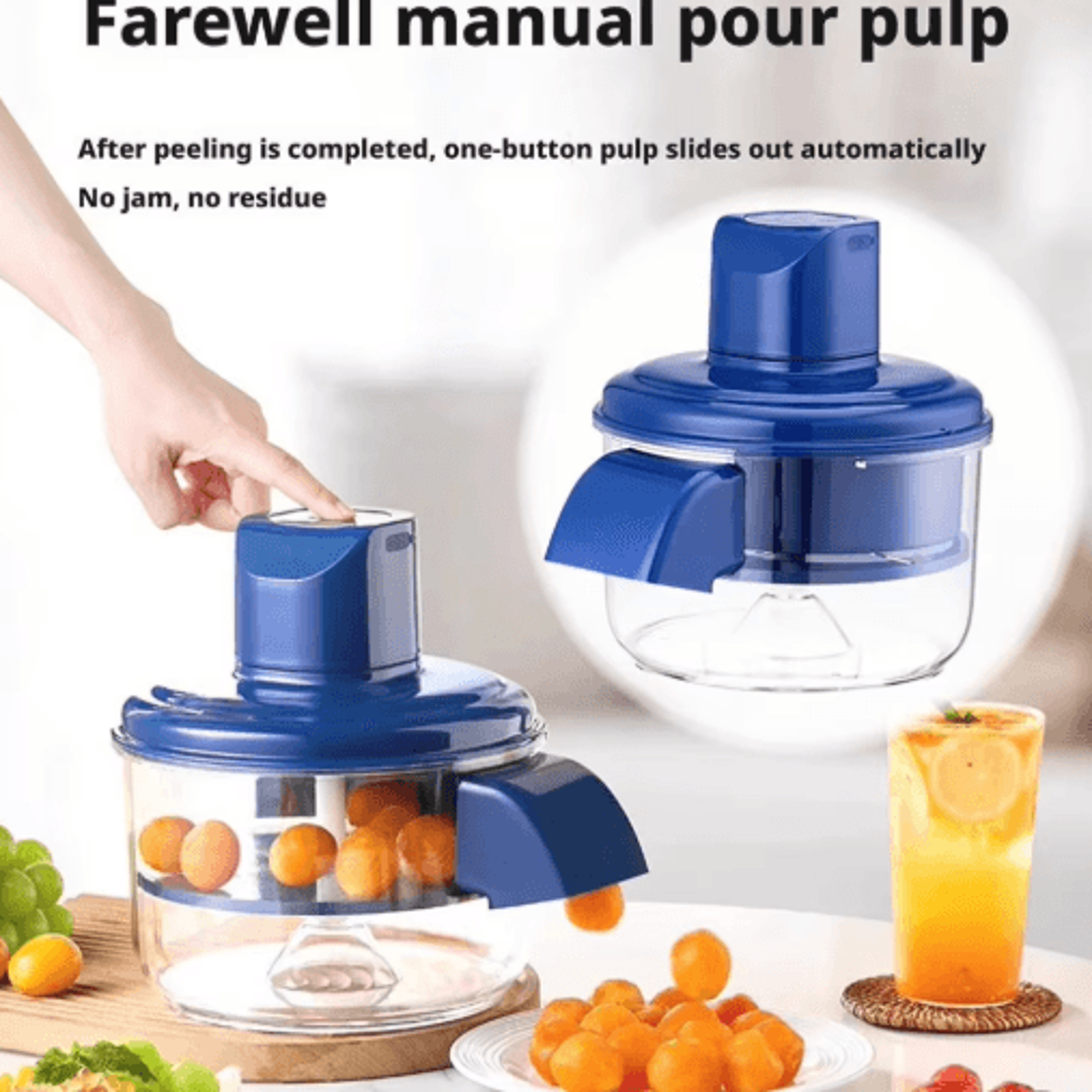 automatic electric grape peeler for quick and hands free fruit prep
