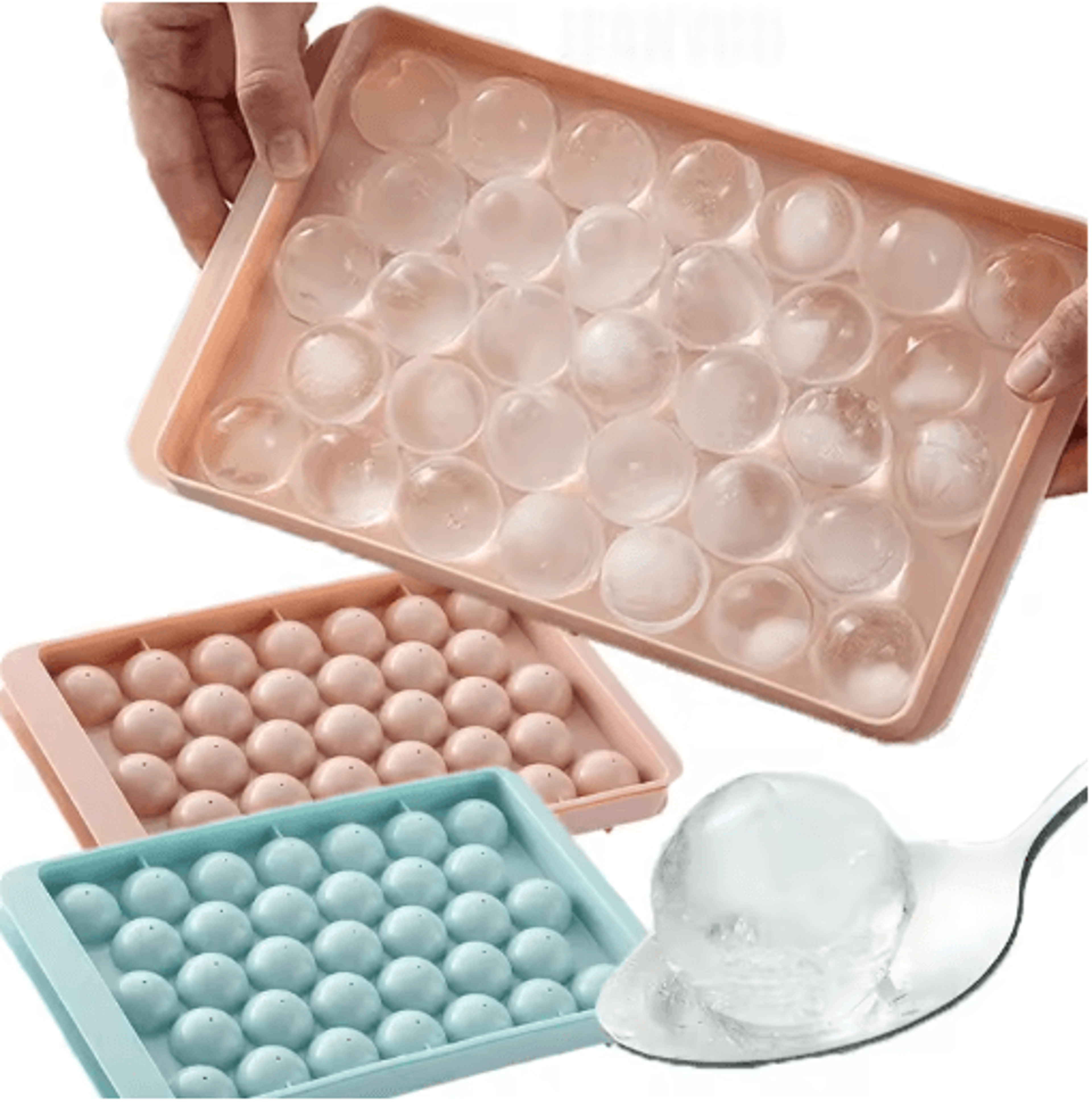 33 grid ice ball mold and whiskey ice cube tray for diy frozen treats