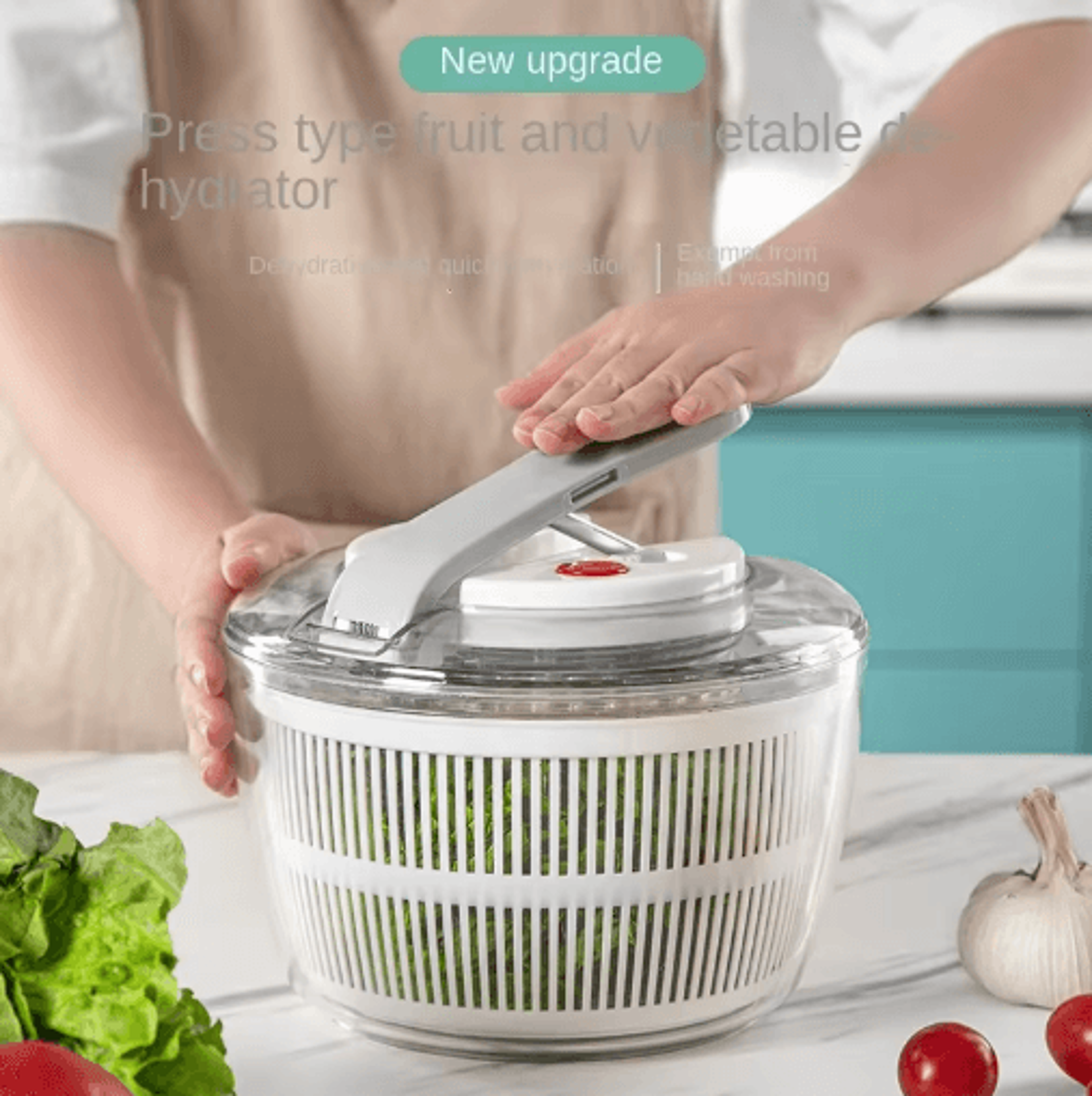 freshspin pro salad spinner and vegetable washer