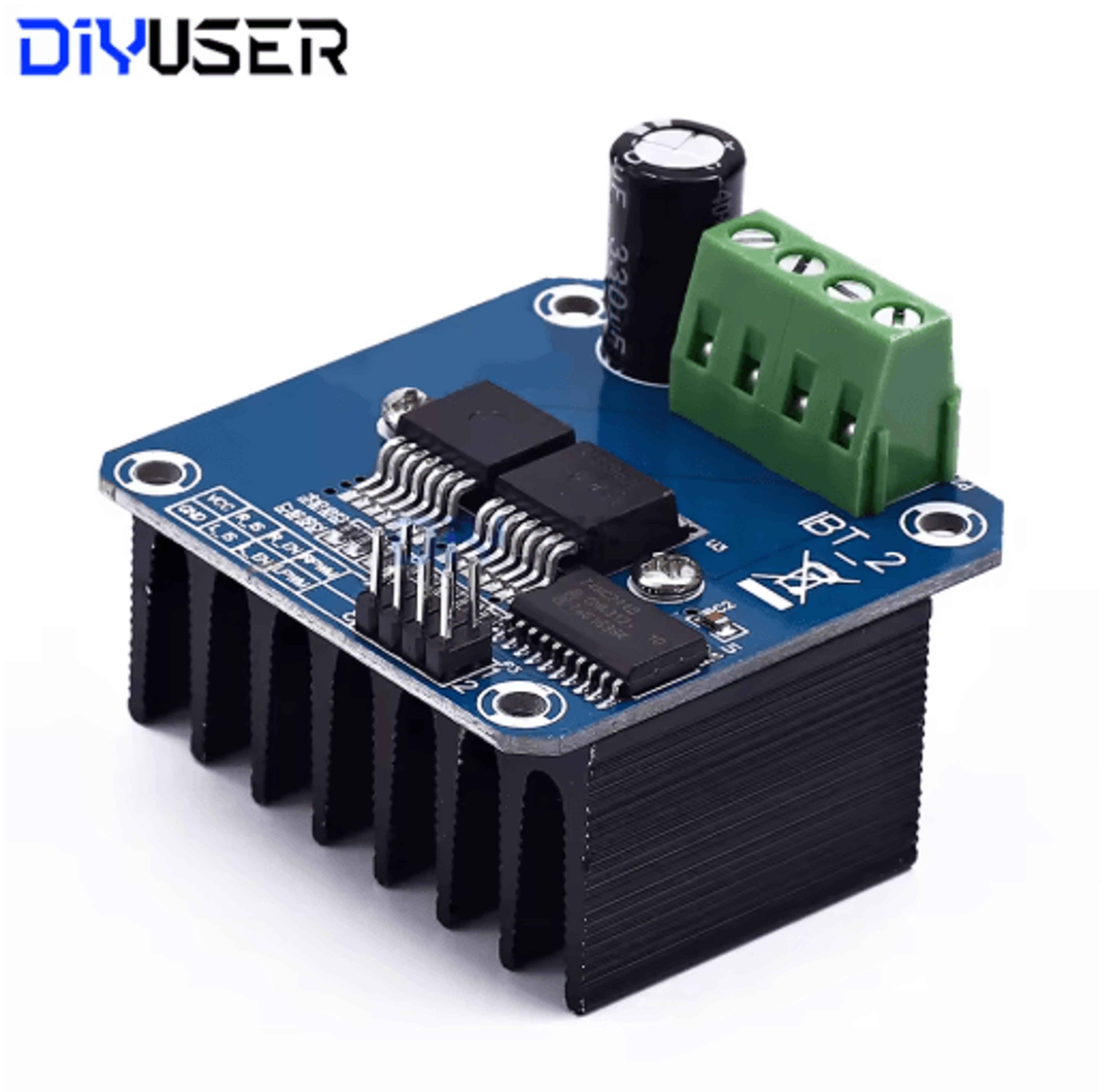 bts7960 43a high power h-bridge motor driver module for dc motors and peltier tec